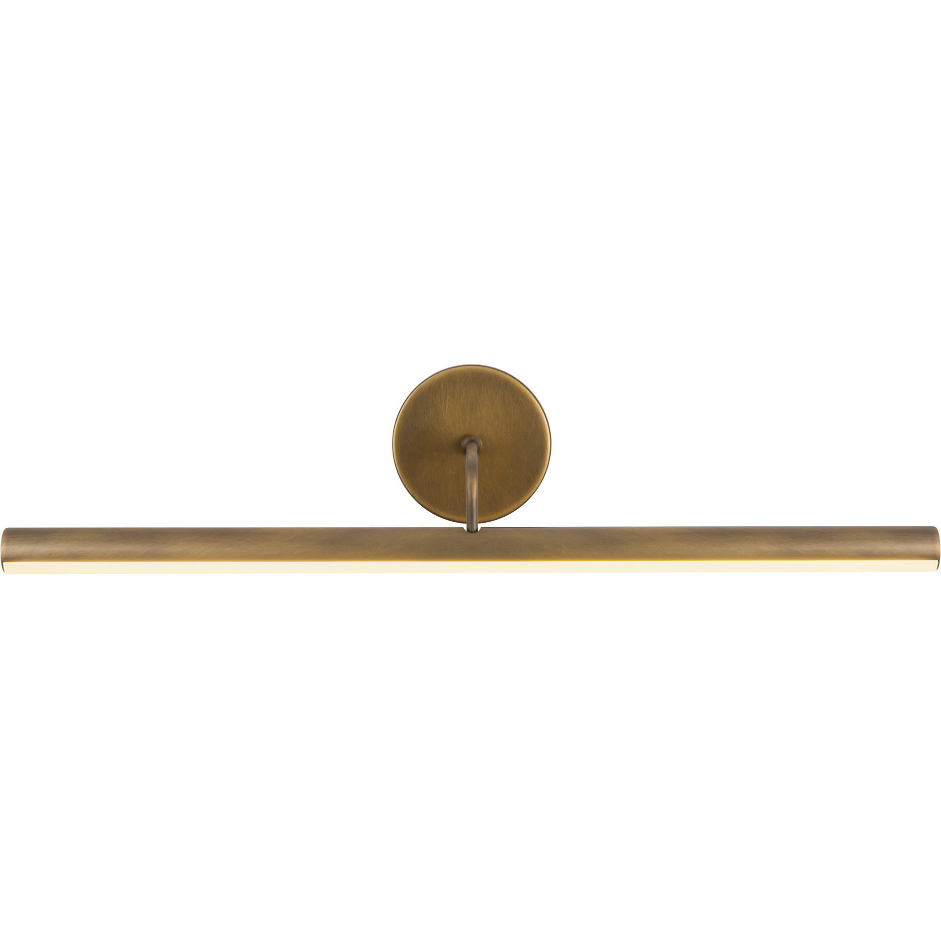Slender 15 watt 24.13 inch Vintage Brass Picture Light Wall Light