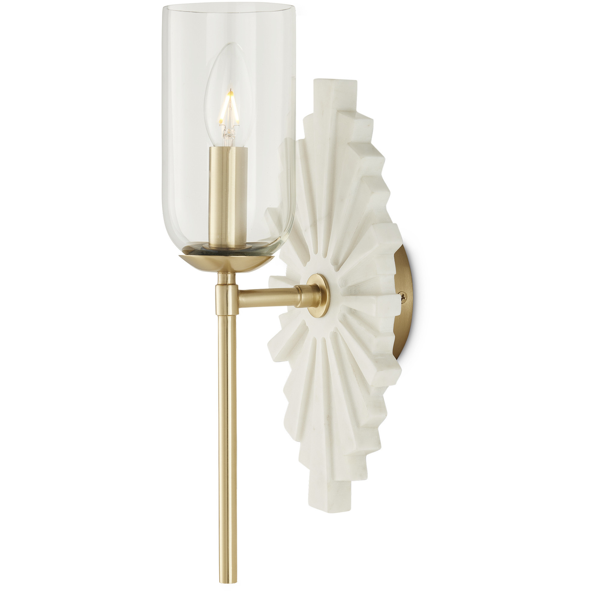 Benthos 1 Light 6 inch Brass Bath Sconce Wall Light