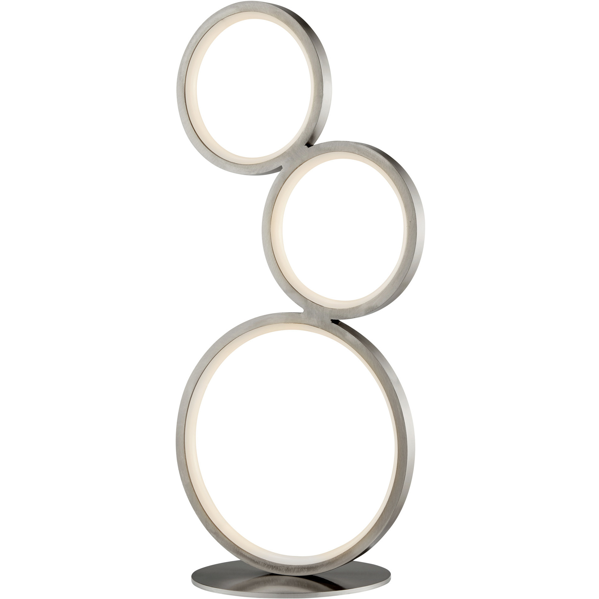 Fedora 17.25 inch 10.00 watt Nickel Table Lamp Portable Light