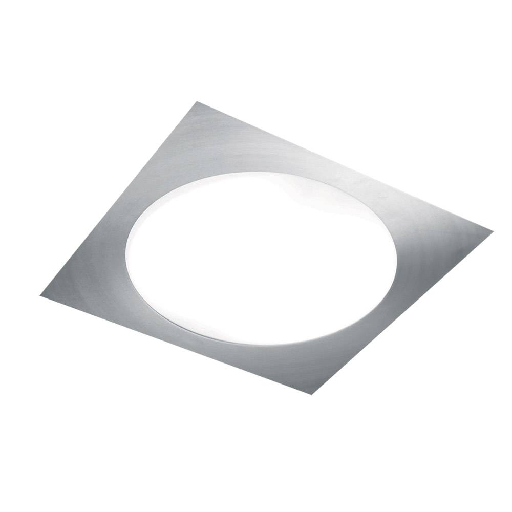 Carre 4 Light 19.75 inch Satin Nickel Flush Mount Ceiling Light
