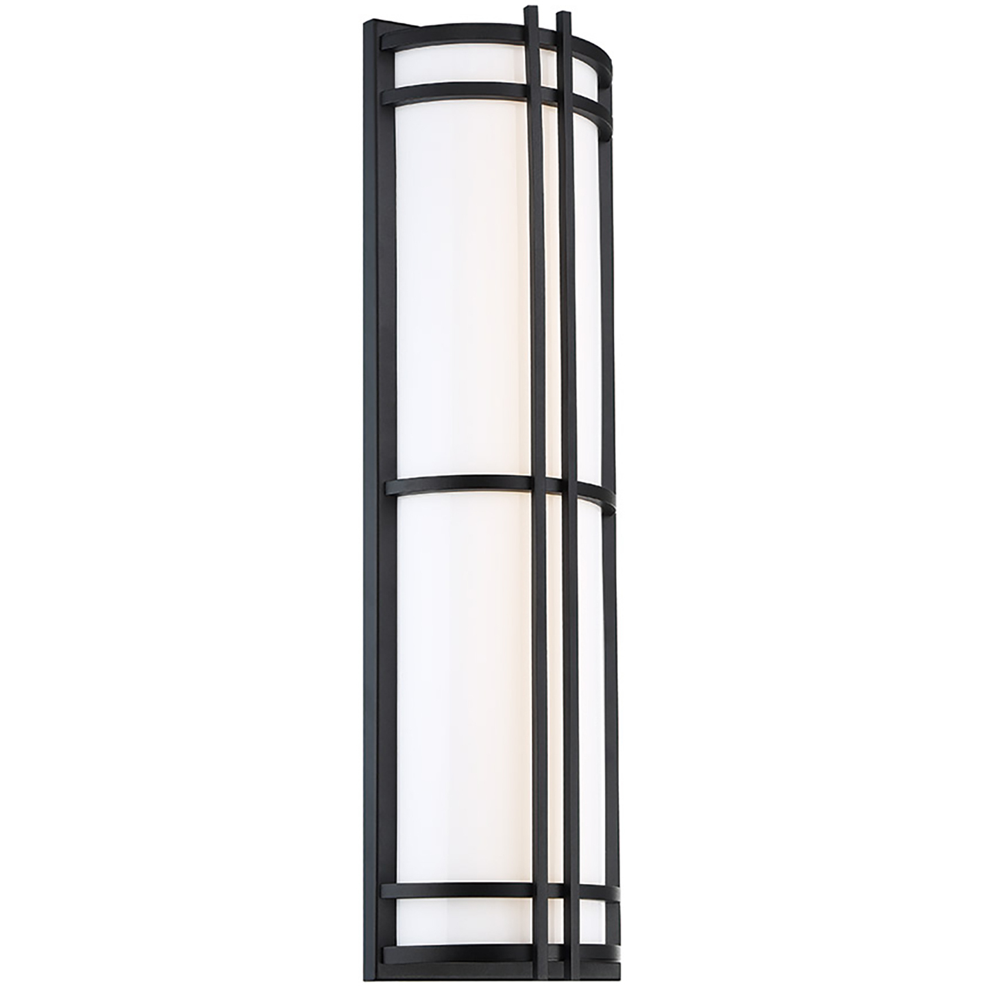 Skyscraper LED 18 inch Black Outdoor Wall Light in 3000K, 18in.