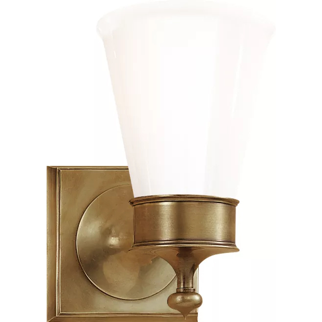 Siena 1 Light 4.75 inch Hand-Rubbed Antique Brass Single Bath Sconce Wall Light