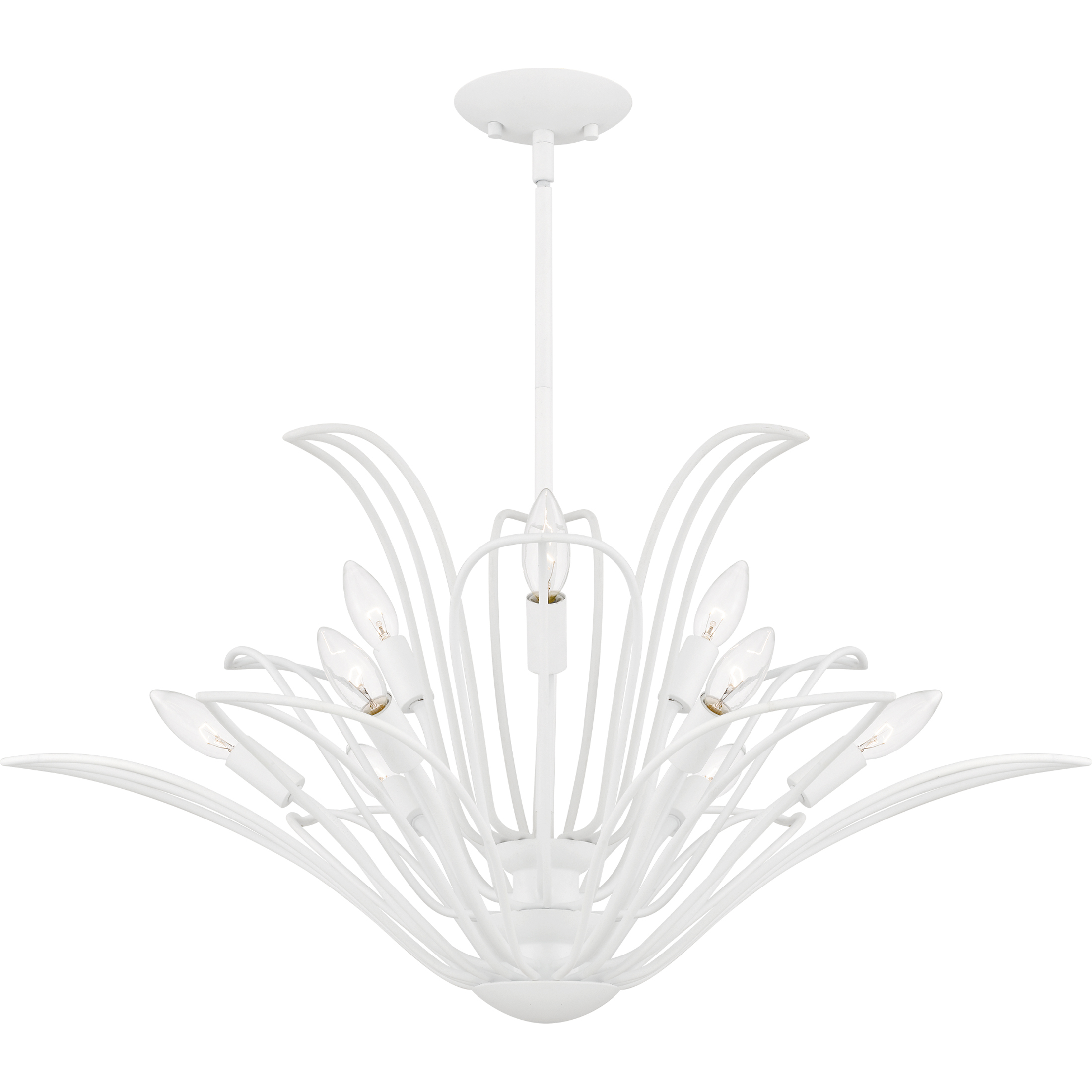 Tallulah 9 Light 32 inch Sand White Chandelier Ceiling Light