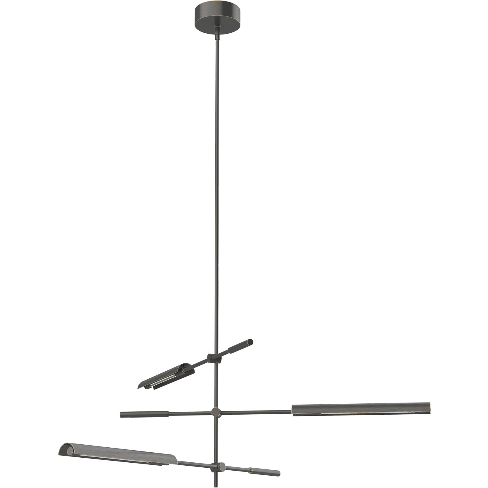 Astrid LED 43.88 inch Metal Shade/Urban Bronze Multi Pendant Ceiling Light