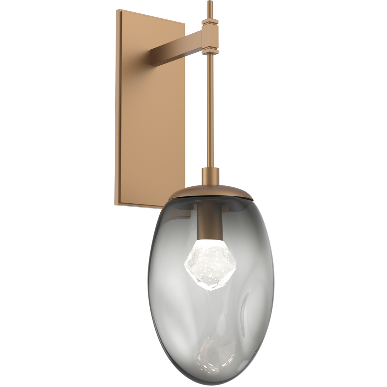 Meteo LED LED 8.1 inch Novel Brass Indoor Sconce Wall Light, Tempo Nebula