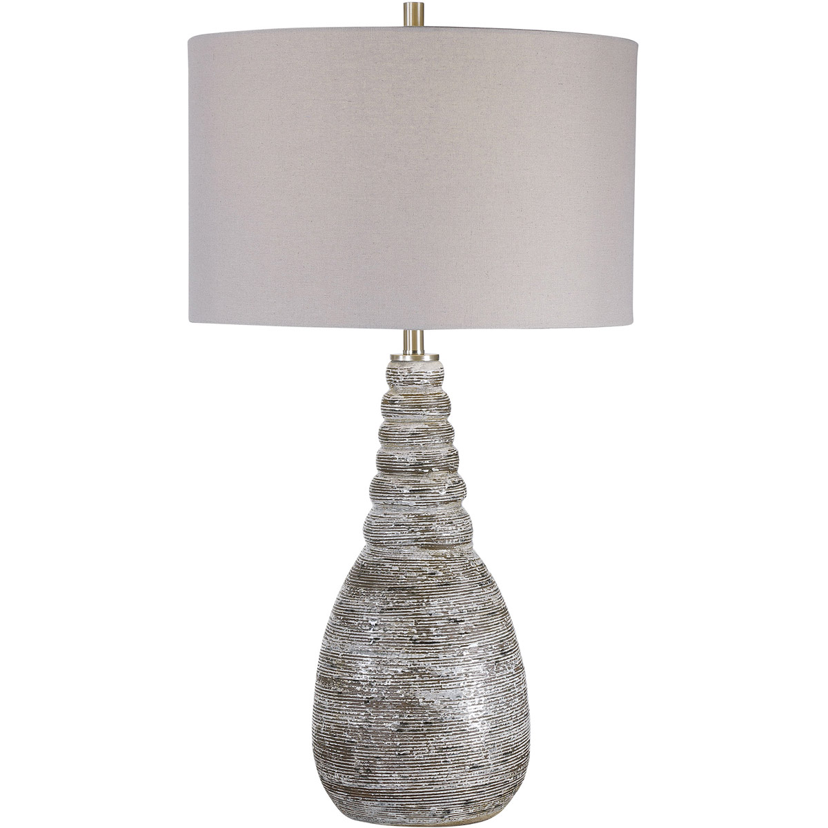 Arapahoe 29 inch 150.00 watt Distressed Rust Brown and Light Gray Crackle Table lamp Portable Light