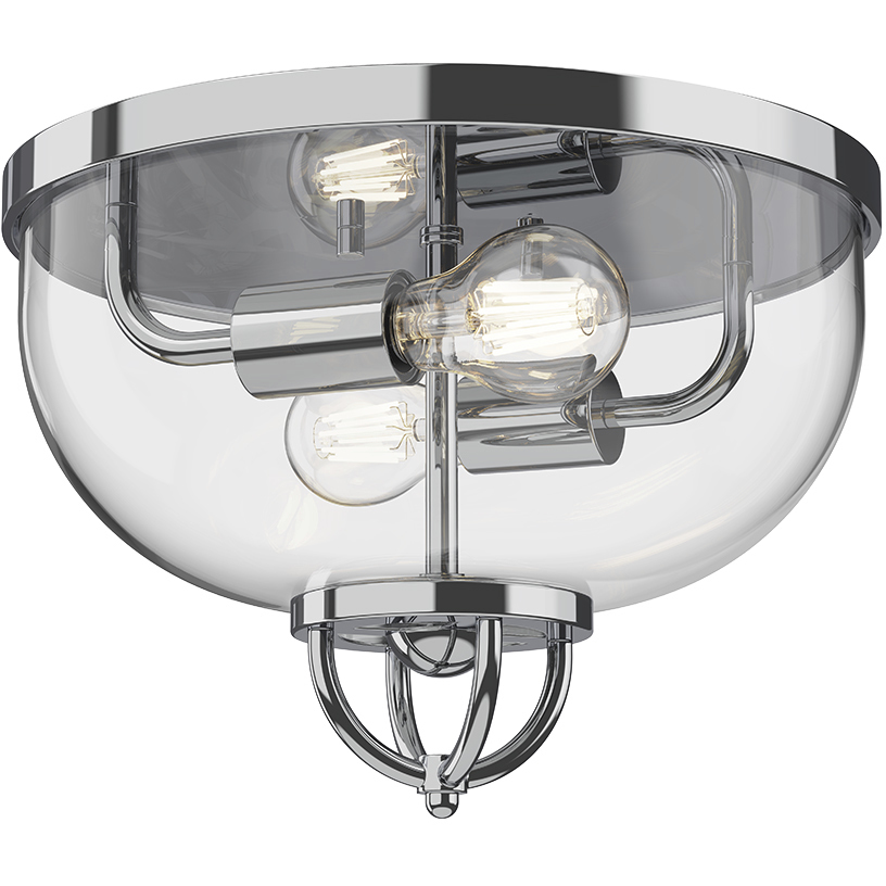 Alora Mood Lancaster 2 Light 12.63 inch Chrome Flush Mount Ceiling Light