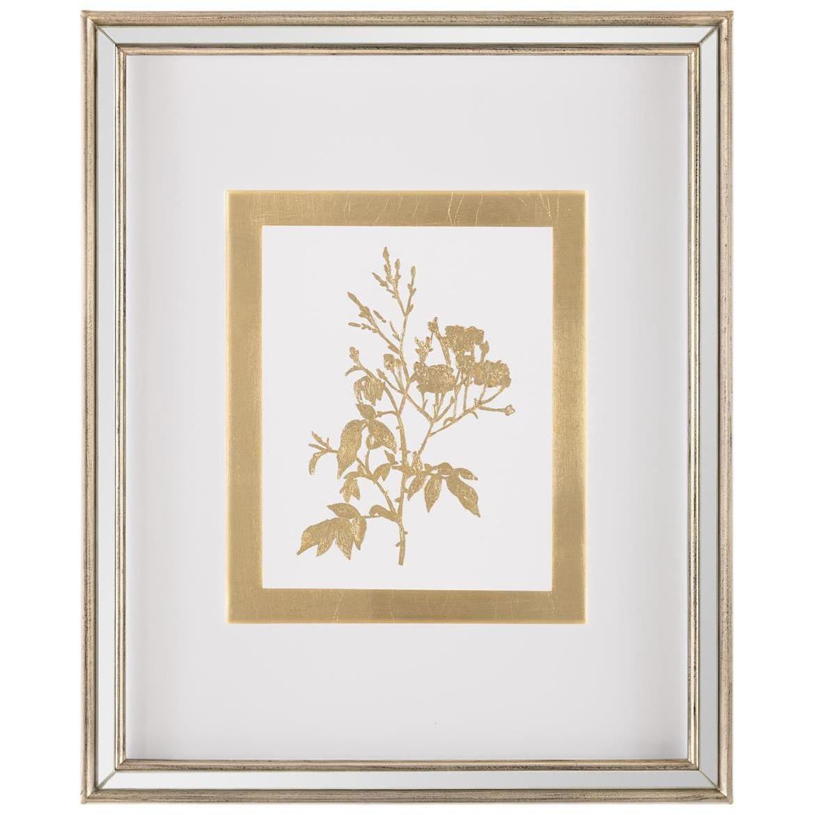 Botanicals VI Golden Wall Decor, Giclees