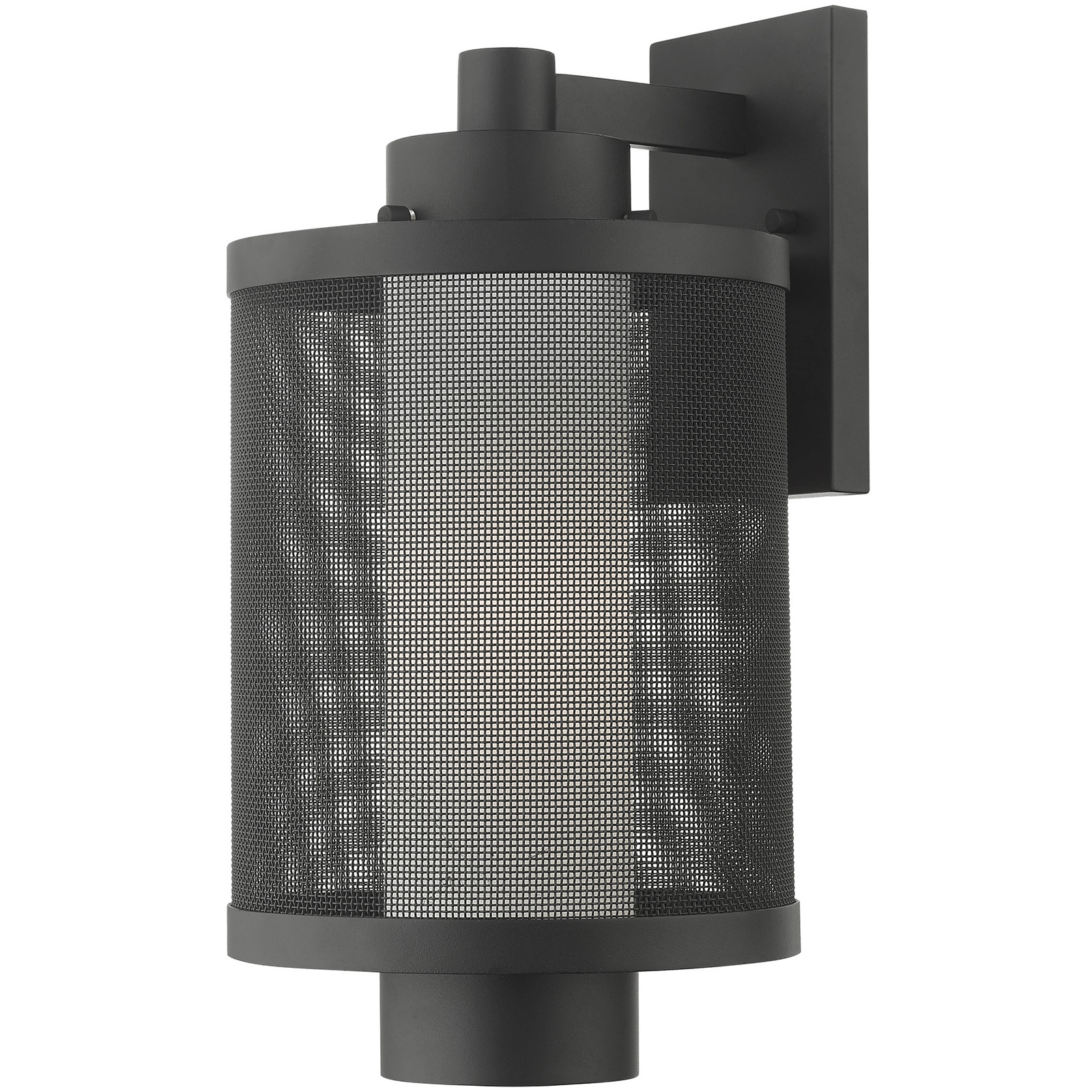 Nottingham 1 Light 17 inch Textured Black Large Outdoor Wall Lantern
