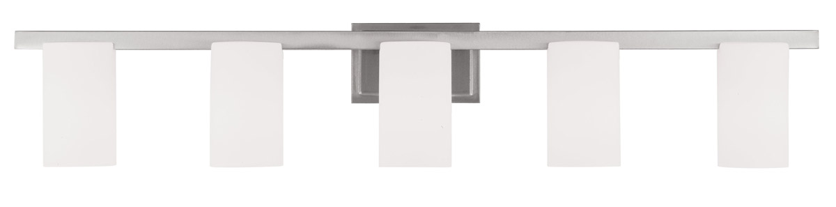 Astoria 5 Light 44 inch Brushed Nickel Bath Vanity Wall Light