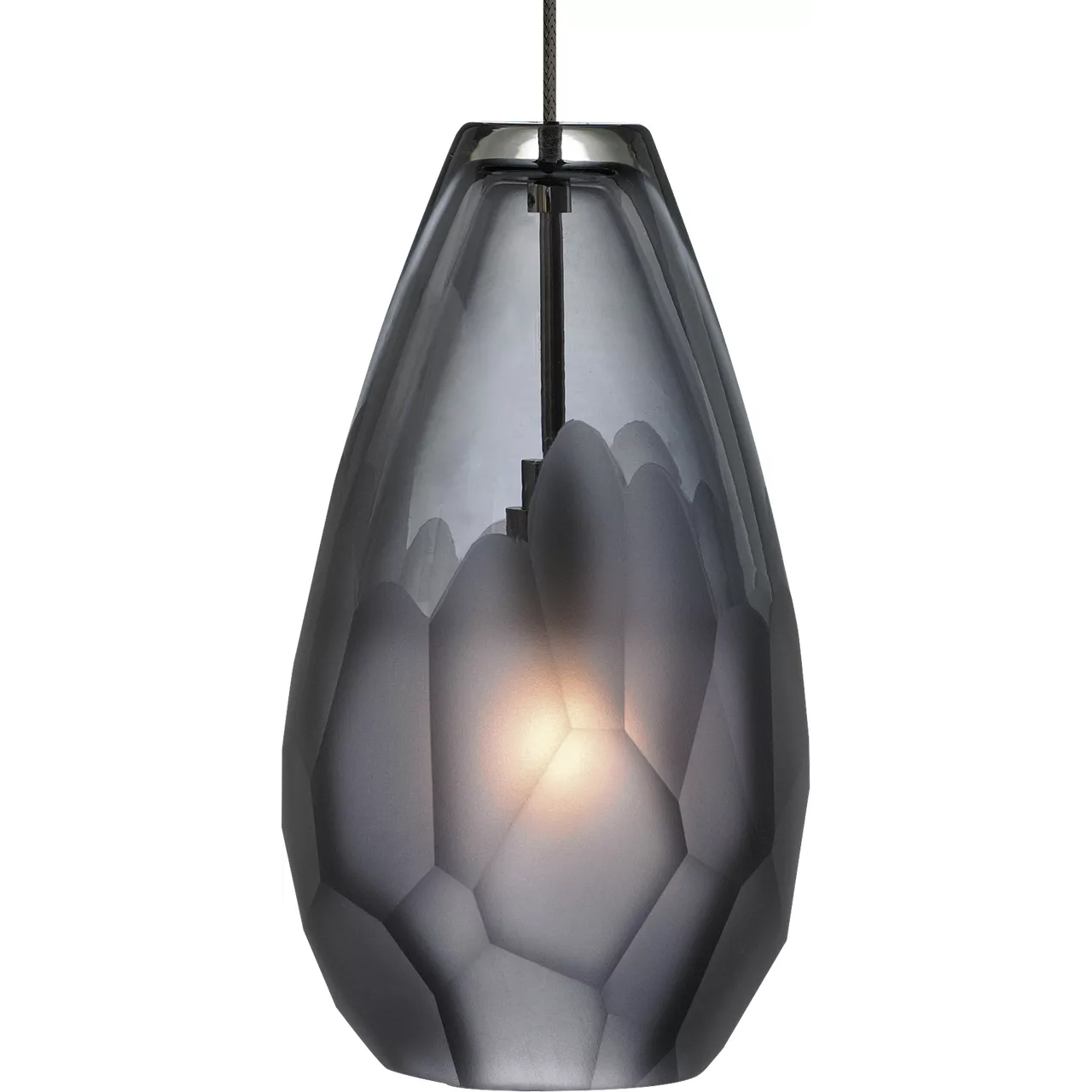 Sean Lavin Briolette 1 Light 12 Antique Bronze Low-Voltage Pendant Ceiling Light in Incandescent, FreeJack, Smoke Glass