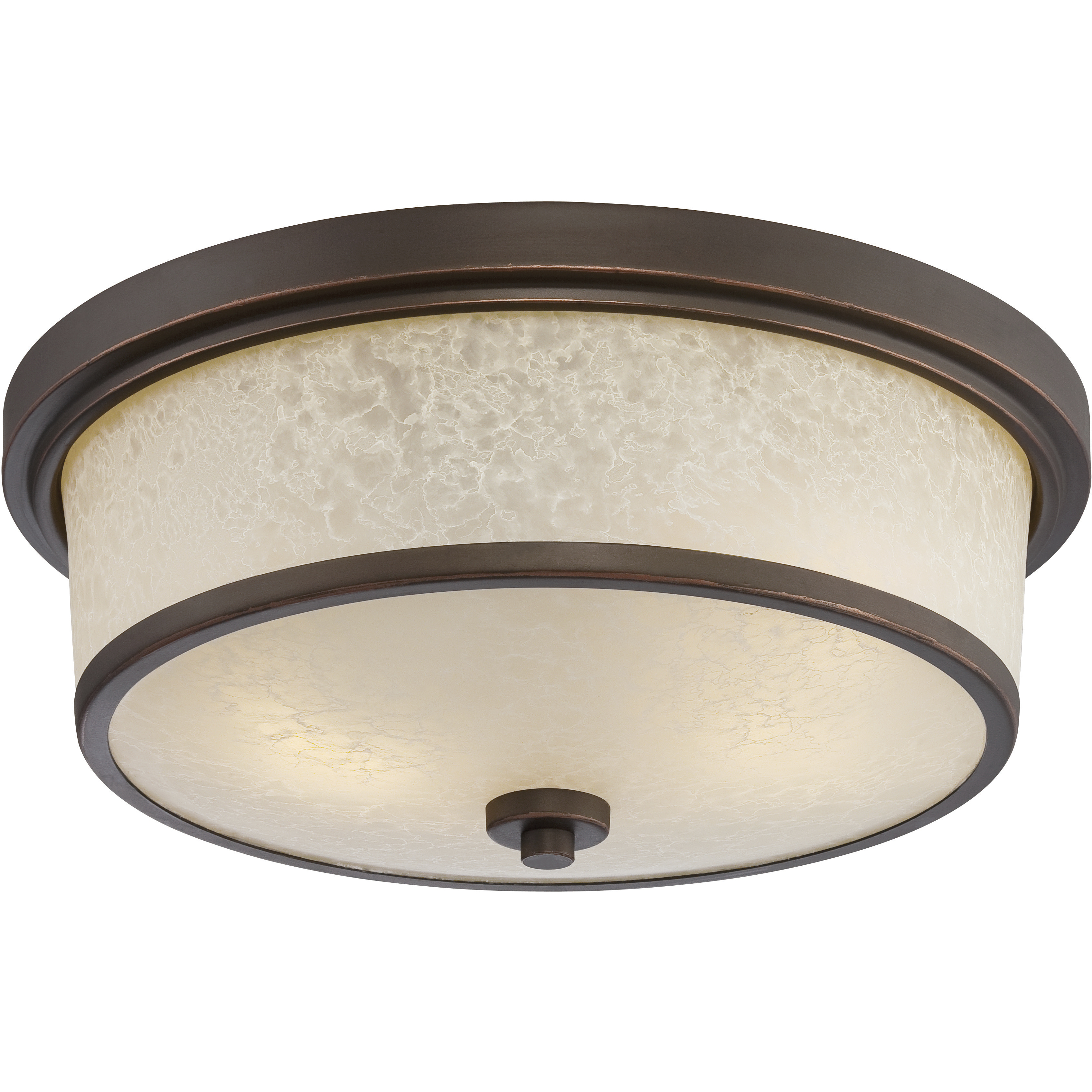Diego LED 13 inch Mahogany Bronze Outdoor Flush Mount