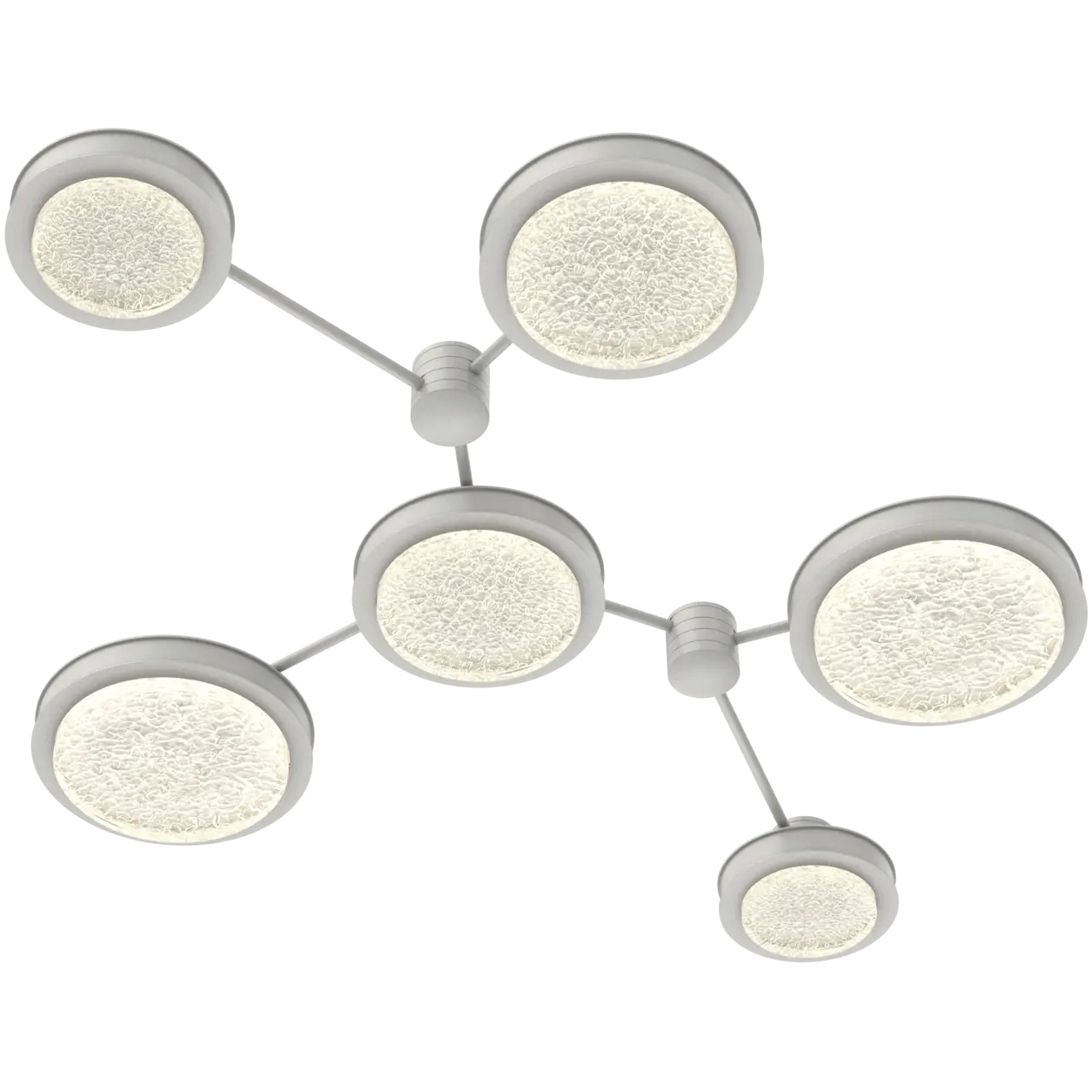 Iris LED 54.7 inch Salt White Sconce & Flush Mount Wall Light, Hub and Spoke