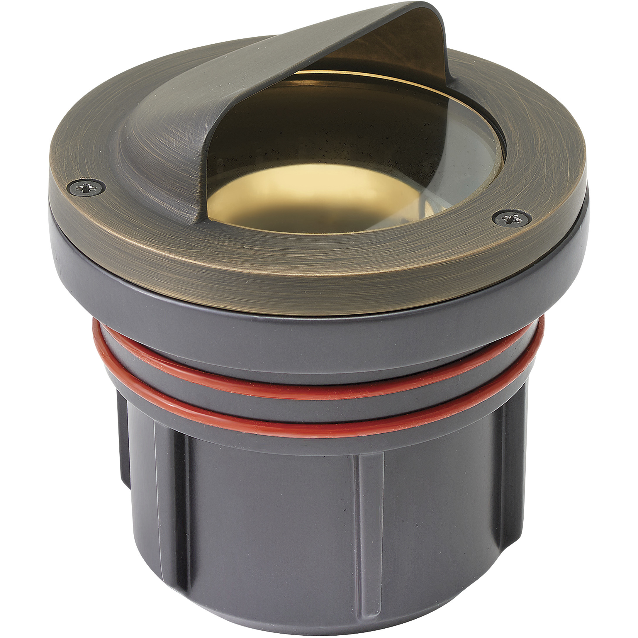 Hardy Island Shielded 12v 12.00 watt Matte Bronze Landscape Well Light in Non-LED