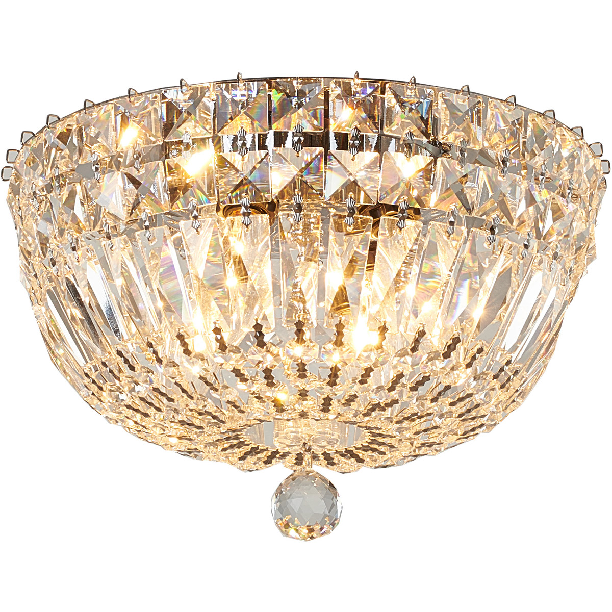 Canada 4 Light 10 inch Chrome Flush Mount Ceiling Light