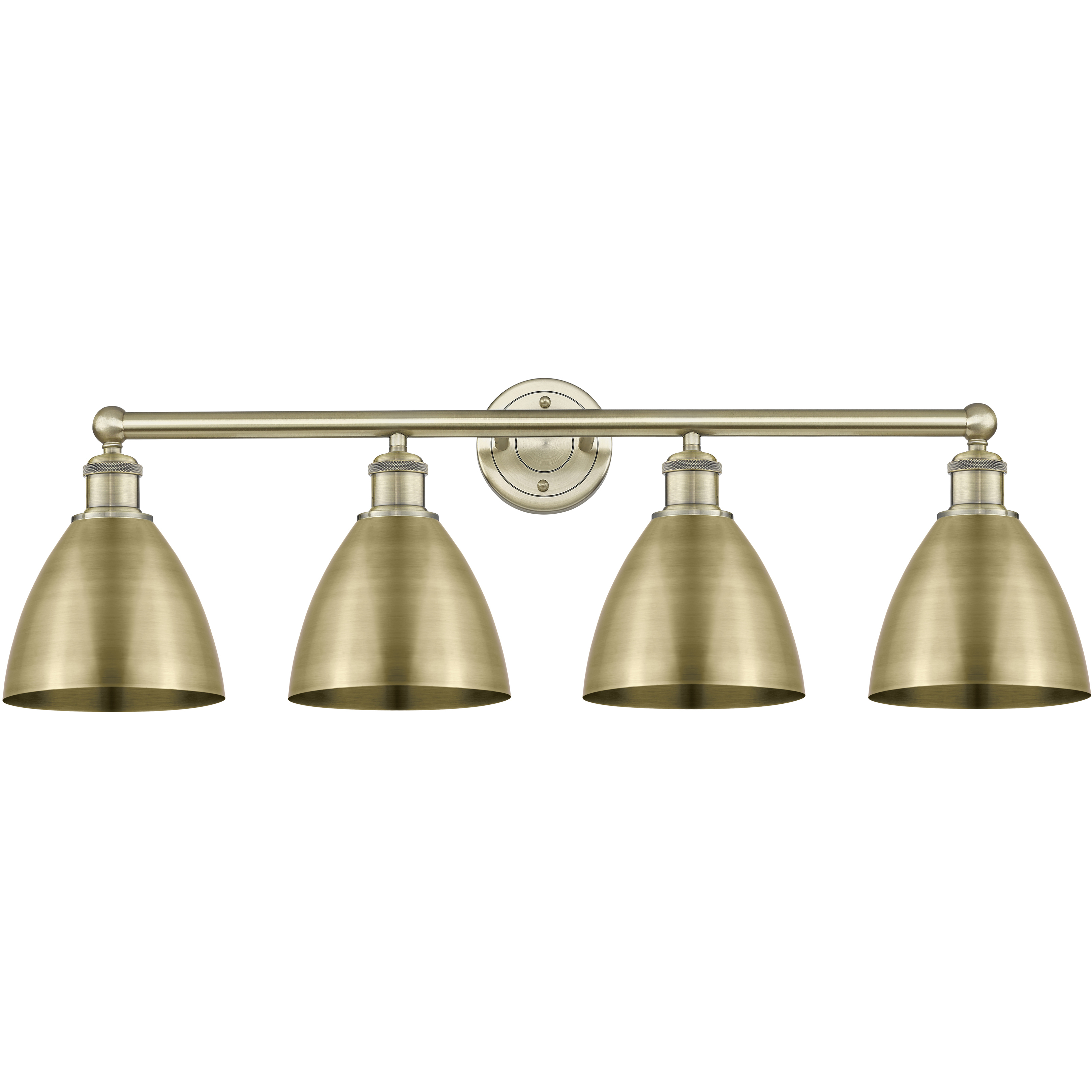 Metal Bristol 4 Light 34.5 inch Antique Brass Bath Vanity Light Wall Light