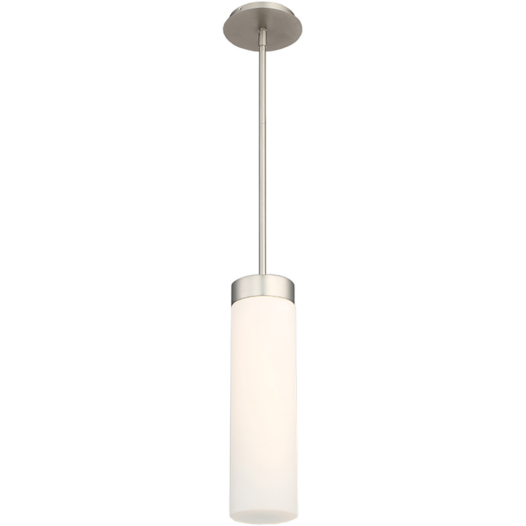 Elementum LED 4.5 inch Satin Nickel Pendant Ceiling Light in 3000K, dweLED