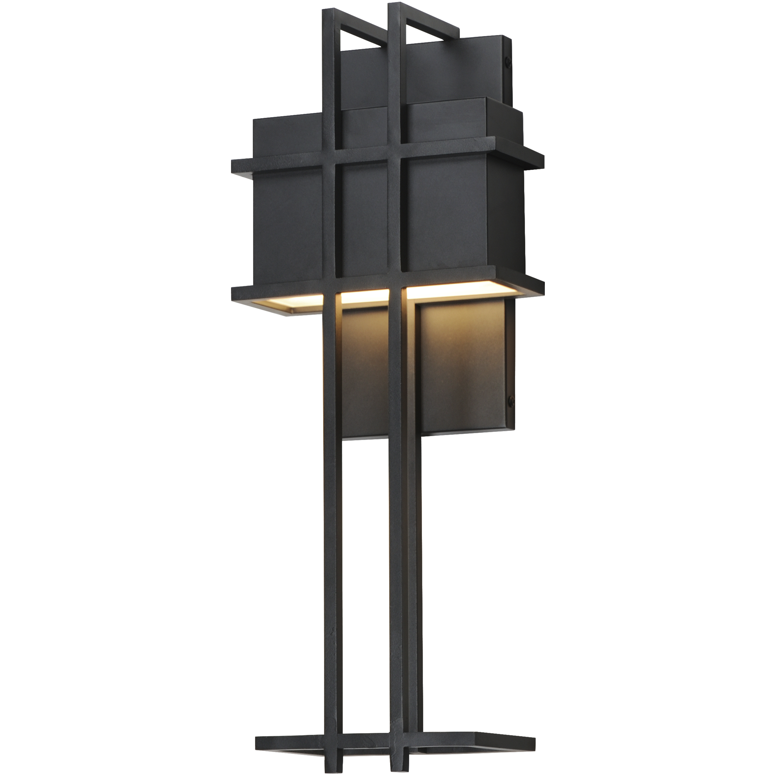 Prairie LED 8 inch Black ADA Wall Sconce Wall Light