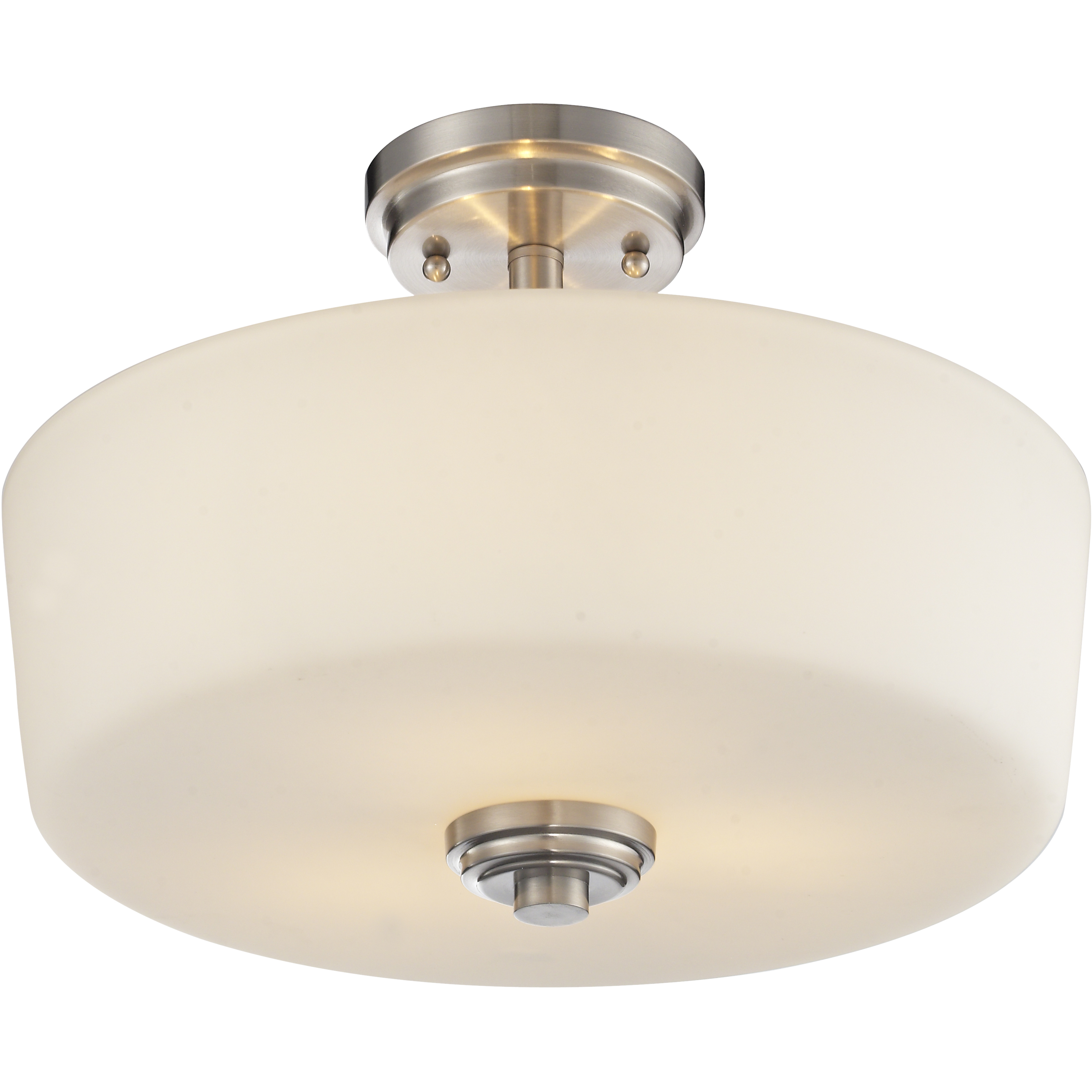 Lamina 3 Light 14.38 inch Brushed Nickel Semi Flush Mount Ceiling Light