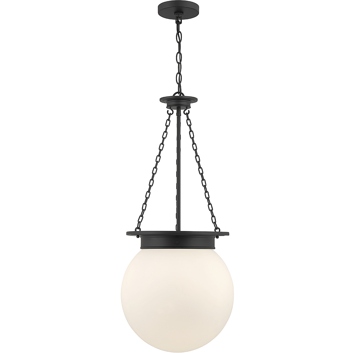 Manor 3 Light 13.5 inch Matte Black Pendant Ceiling Light