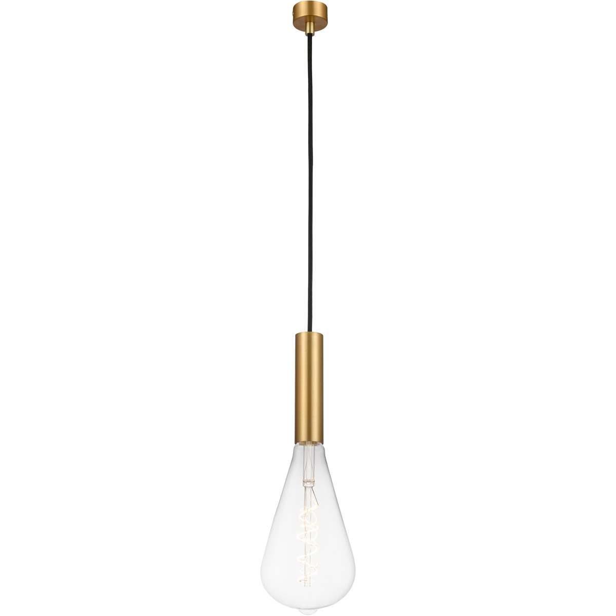Ballston Edison LED 5 inch Satin Gold Mini Pendant Ceiling Light