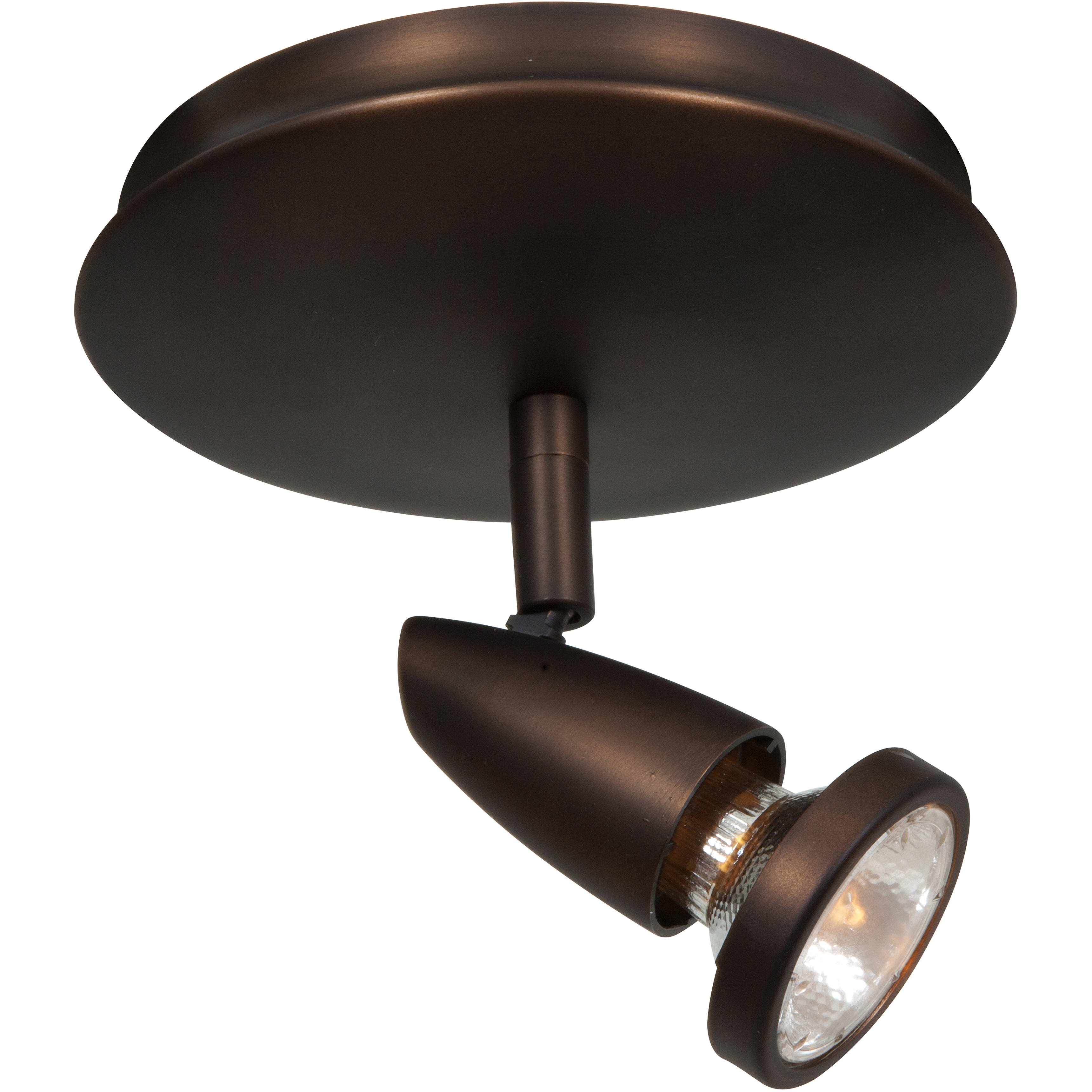Mirage 1 Light 6 inch Bronze Flush Mount Ceiling Light