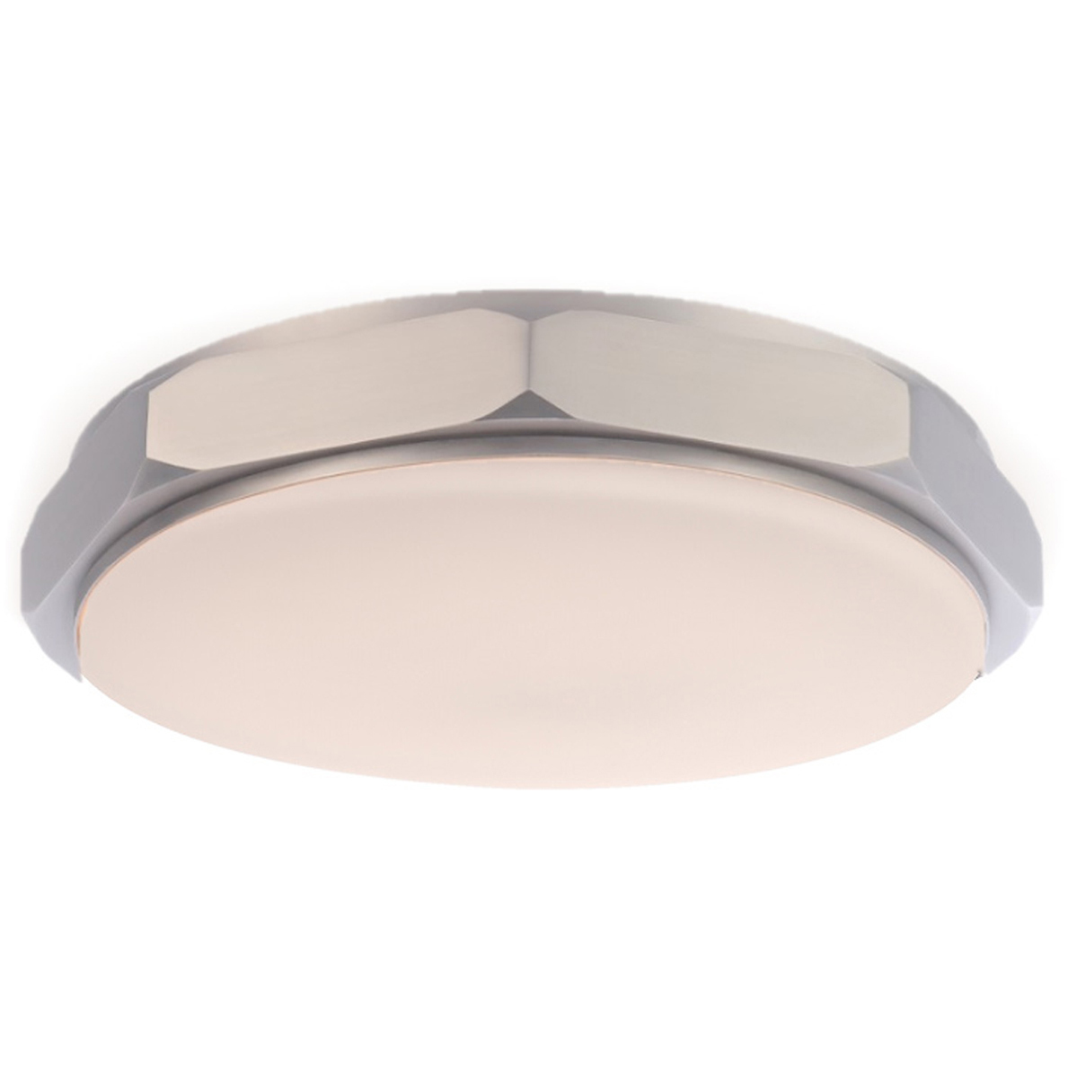 Grommet 1 Light 13 inch Brushed Nickel Flush Mount Ceiling Light in 3000K, 13in.