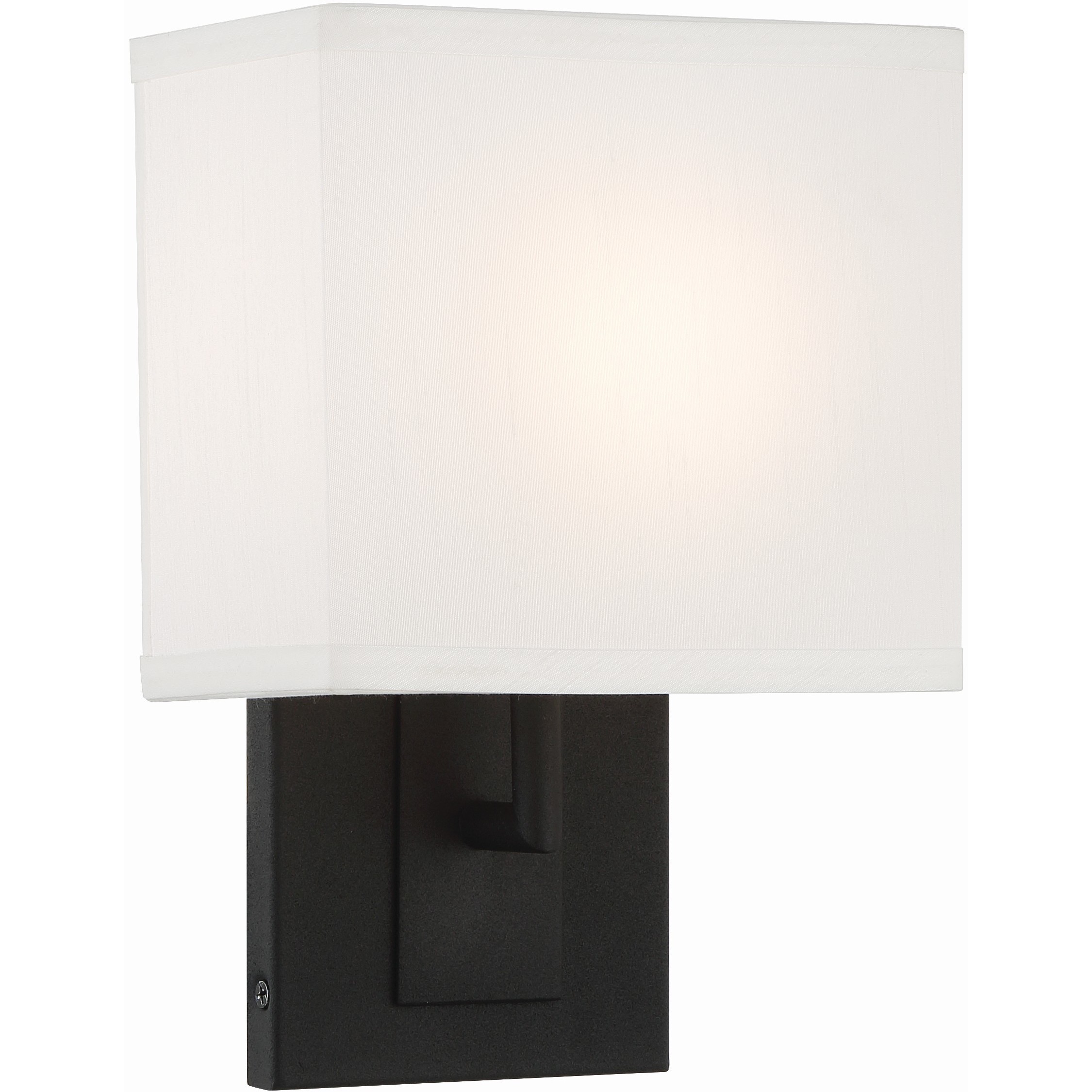 Brent Bath Sconce Wall Light in Black Forged
