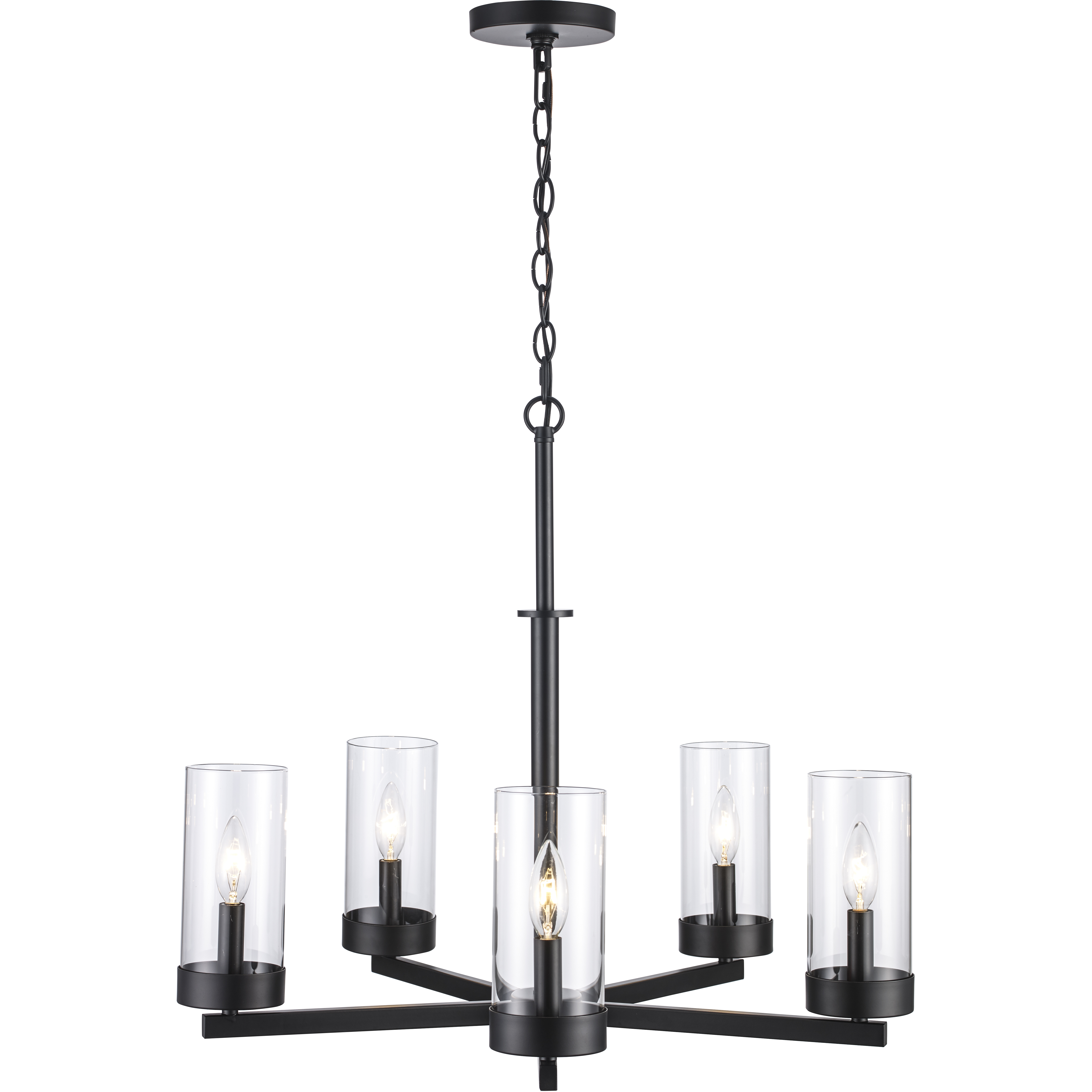 Meadowlark 5 Light 26.2 inch Black Chandelier Ceiling Light