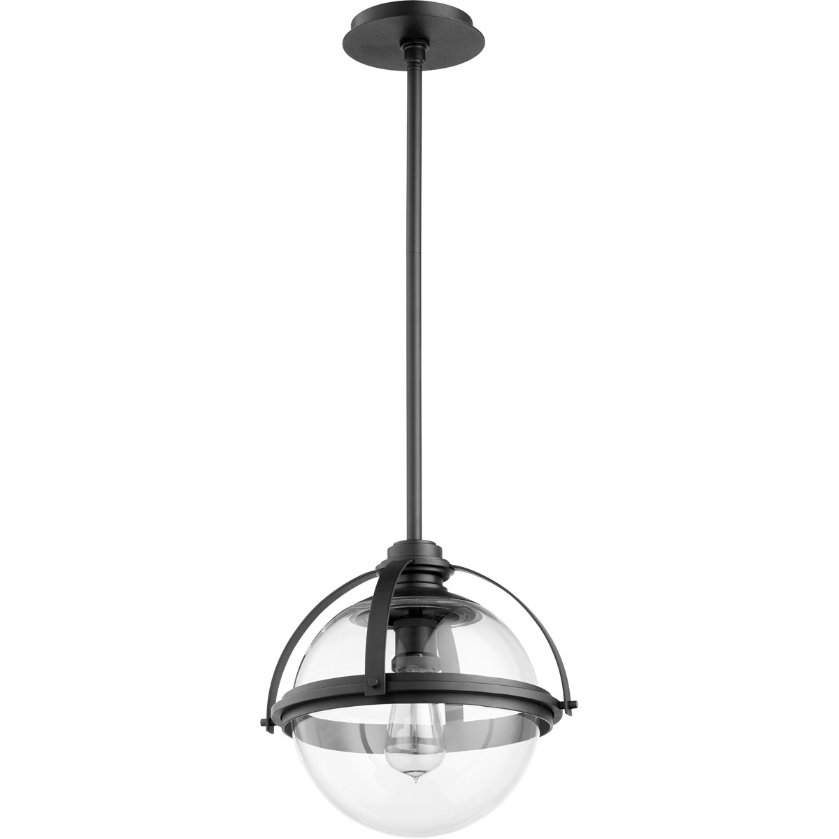 Meridian 1 Light 12.5 inch Noir Pendant Ceiling Light