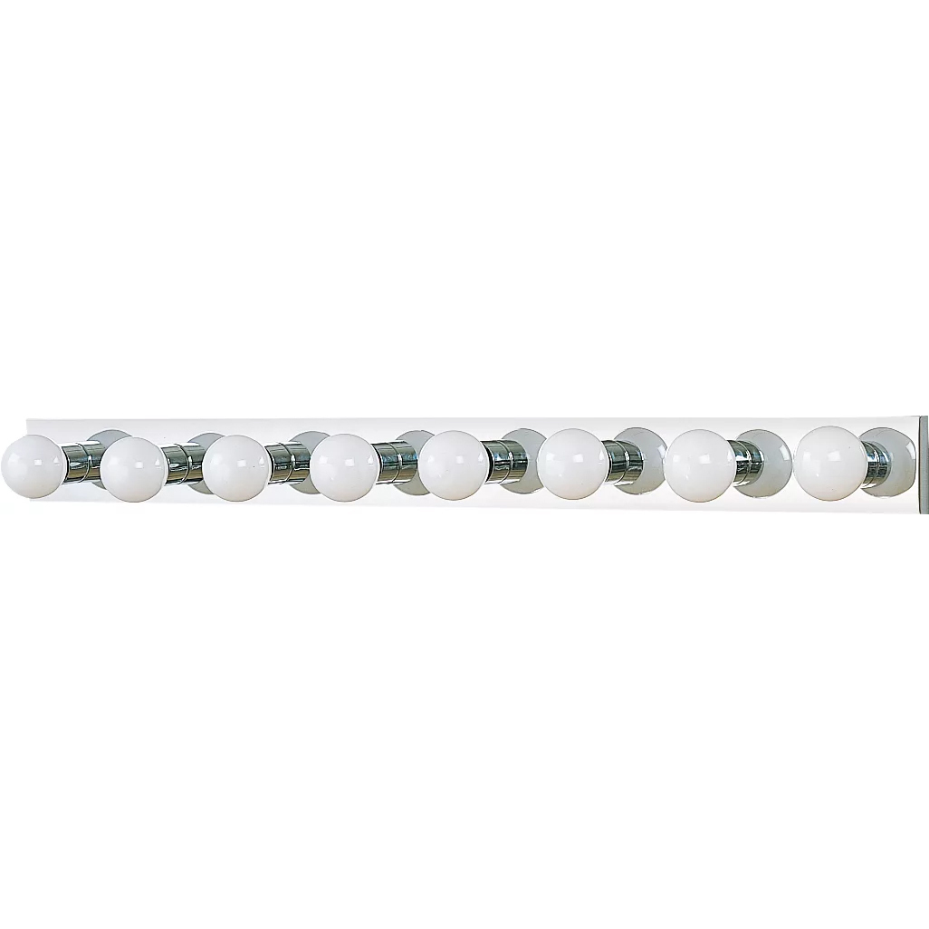 Center Stage 8 Light 48 inch Chrome Bath Vanity Wall Sconce Wall Light