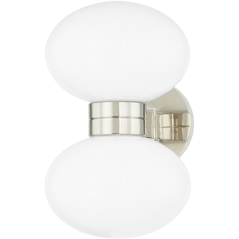 Otsego 2 Light 7.5 inch Polished Nickel Wall Sconce Wall Light
