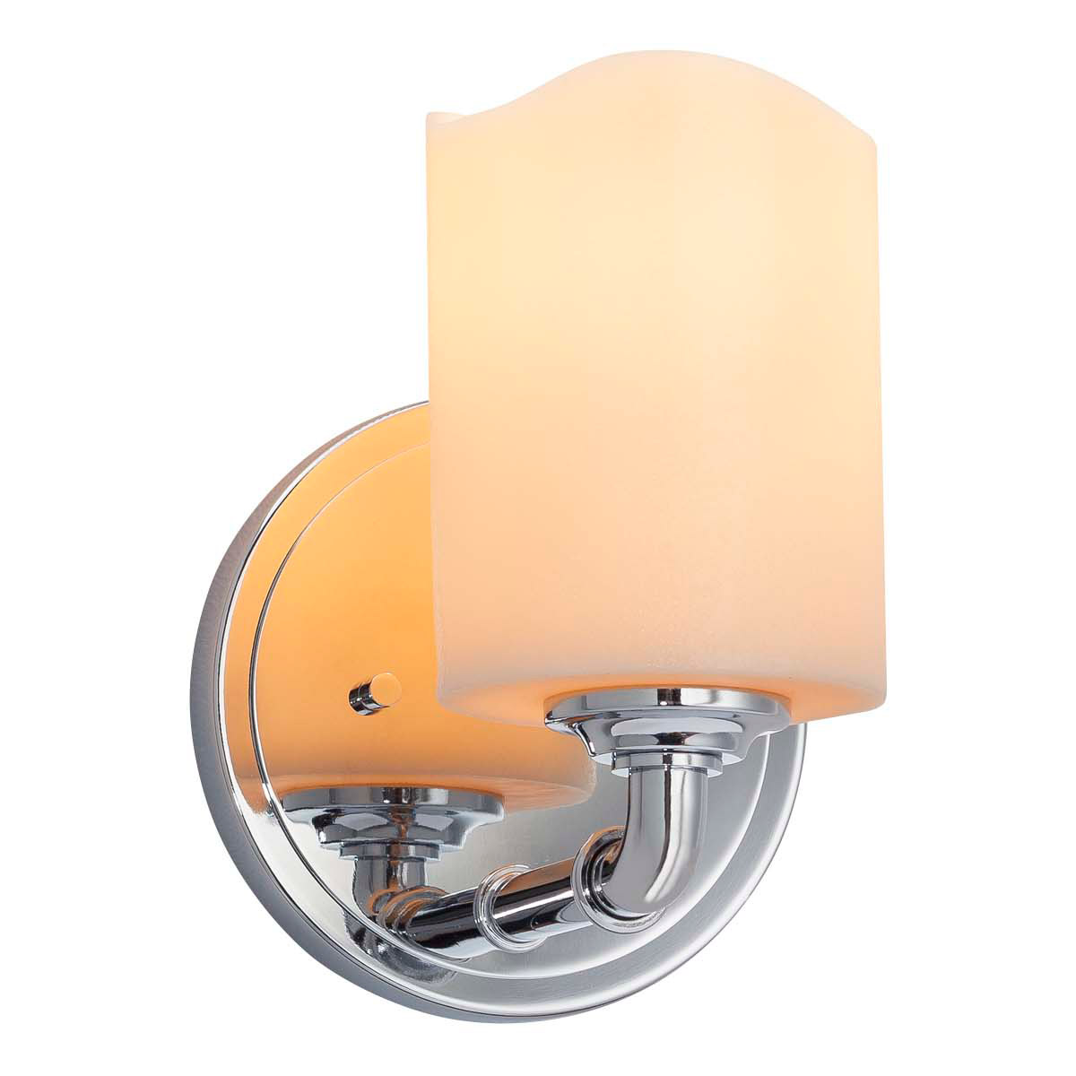 CandleAria 1 Light 6 inch Brushed Nickel Wall Sconce Wall Light in Cream (CandleAria), Square with Flat Rim, Incandescent
