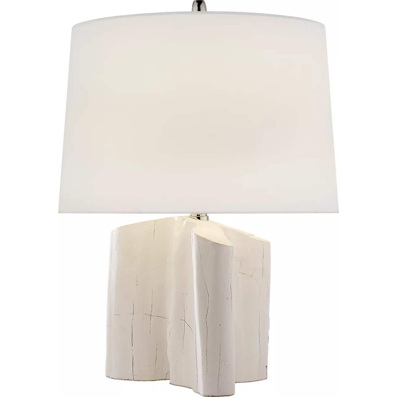 Thomas O'Brien Carmel 19.25 inch 75 watt Plaster White Table Lamp Portable Light in Linen