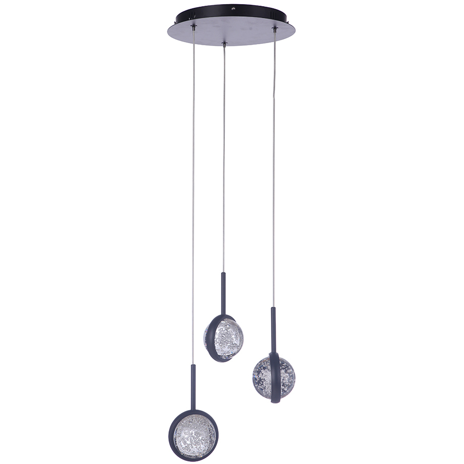 Glitzer 11.4 inch Black Pendant Ceiling Light