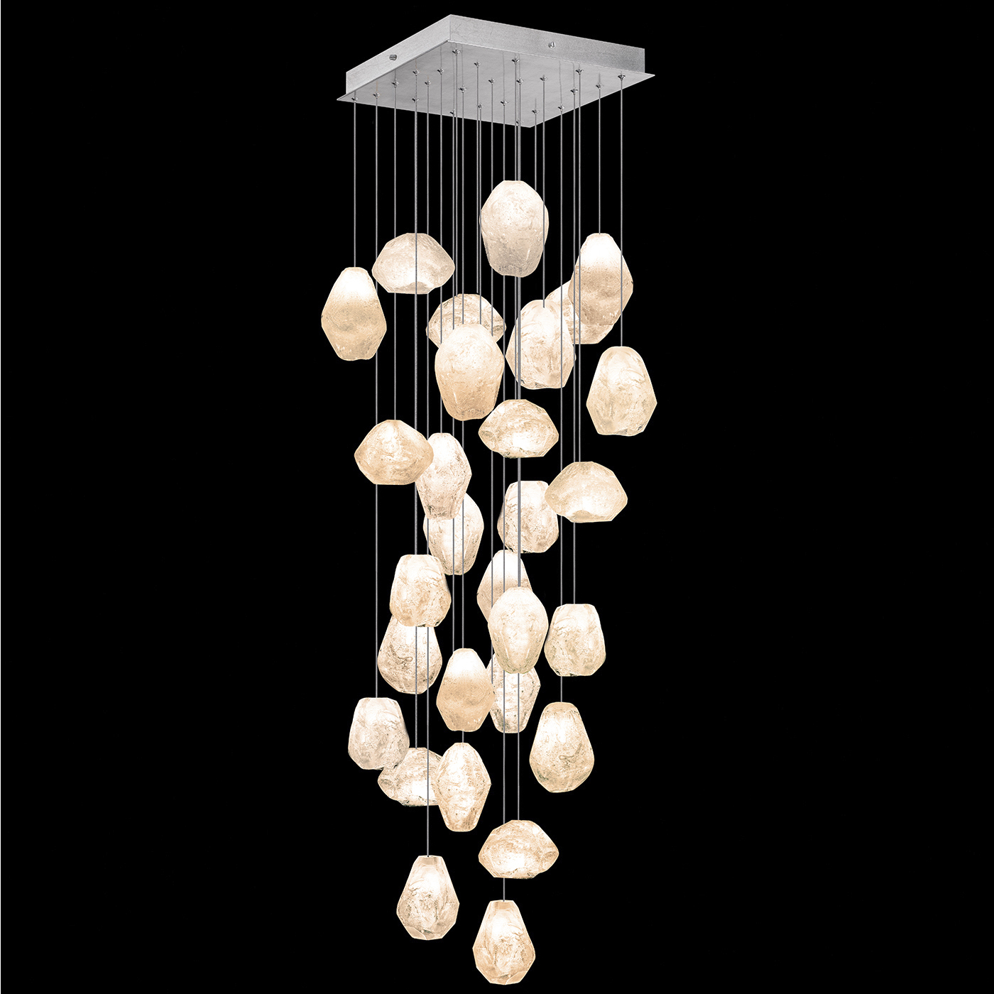 Natural Inspirations 30 Light 30 inch Silver Pendant Ceiling Light