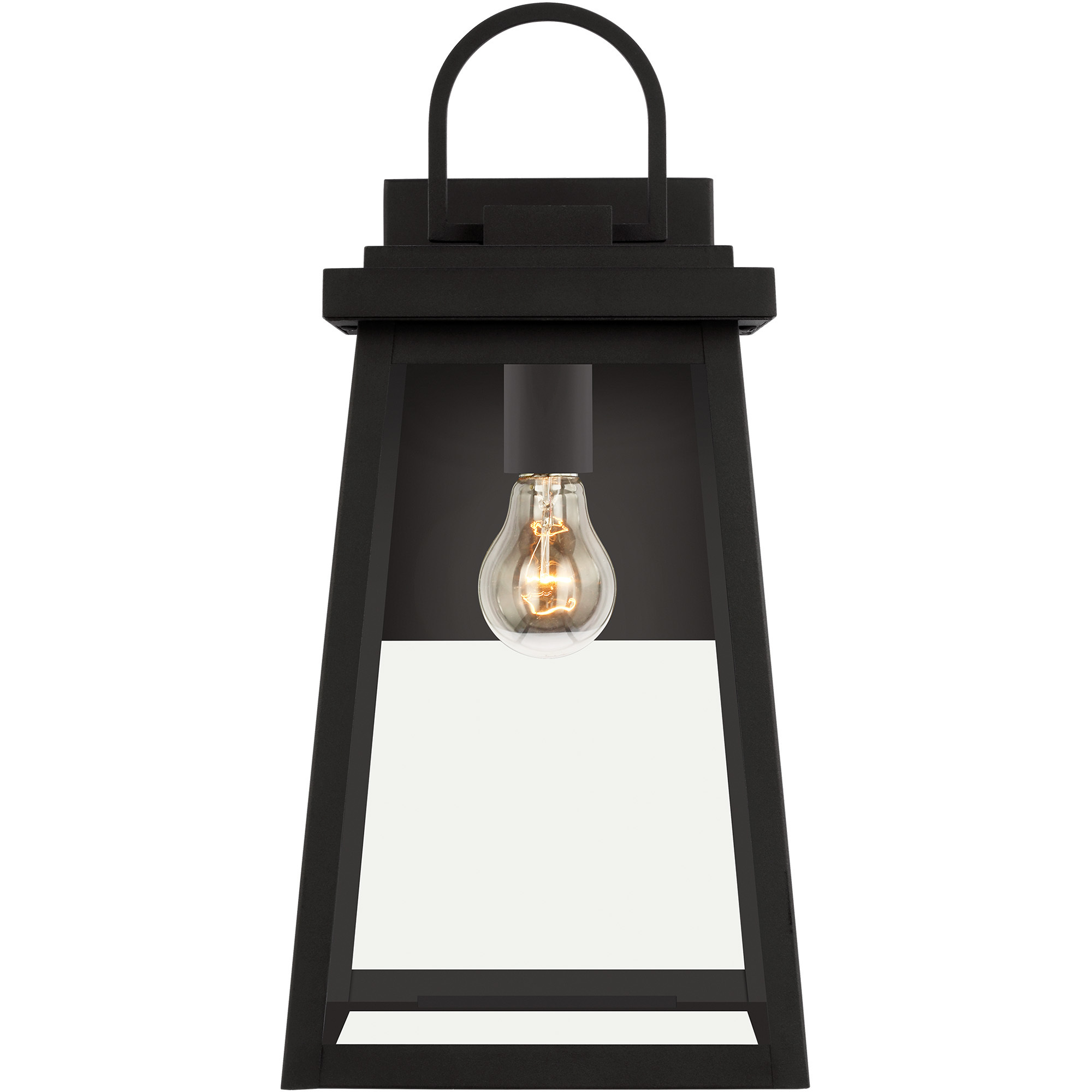 Founders 1 Light 18 inch Black Outdoor Wall Lantern