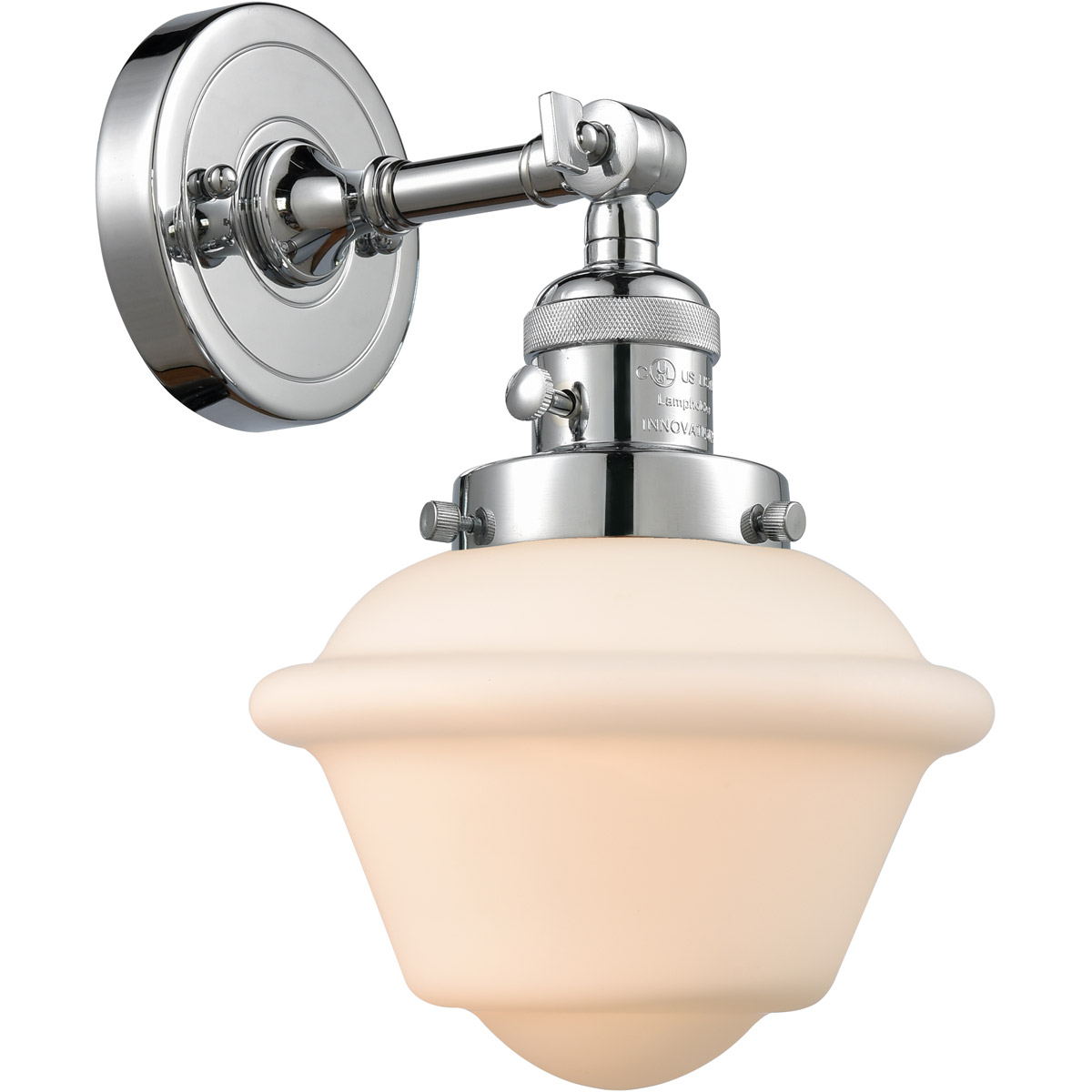 Franklin Restoration Small Oxford LED 7.5 inch Polished Chrome Sconce Wall Light, Franklin Restoration