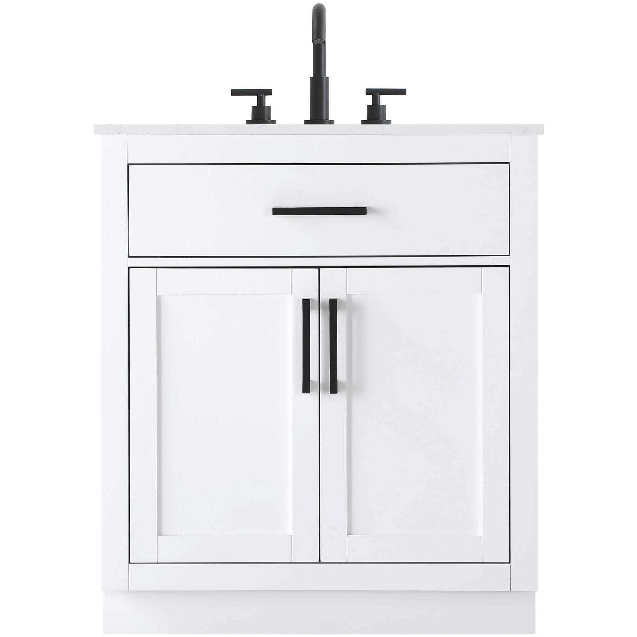 Alden 30 X 35 inch White Bathroom Vanity Cabinet