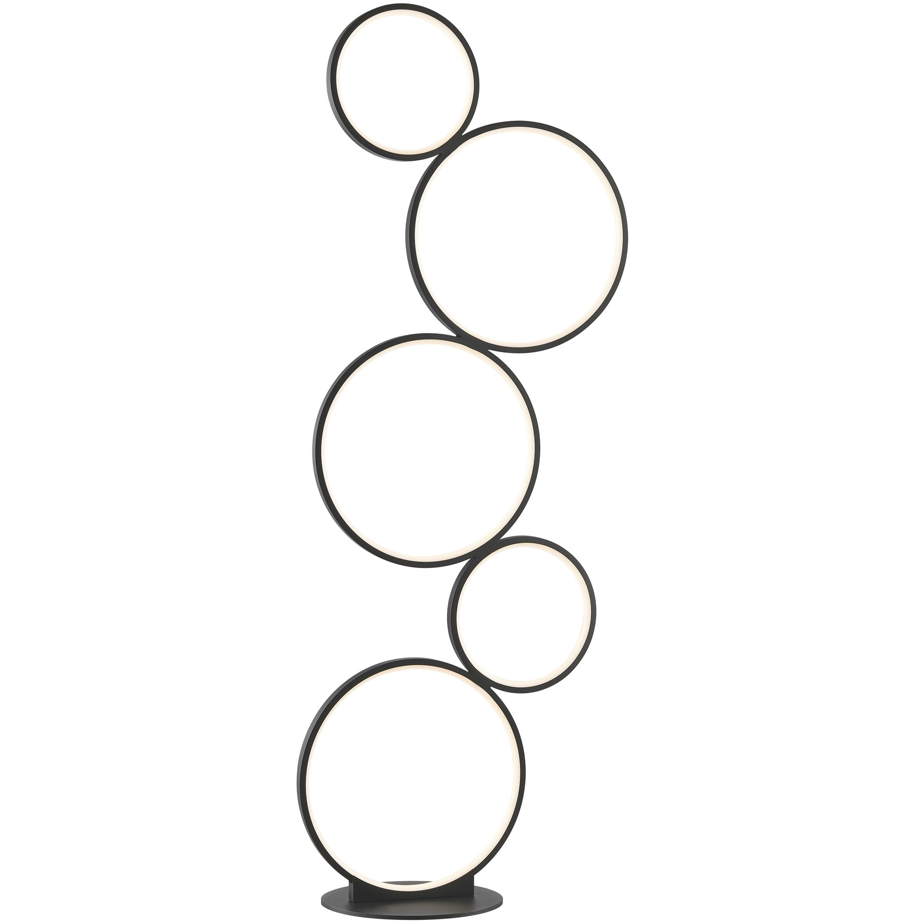 Fedora 44.75 inch 24.00 watt Black Floor Lamp Portable Light