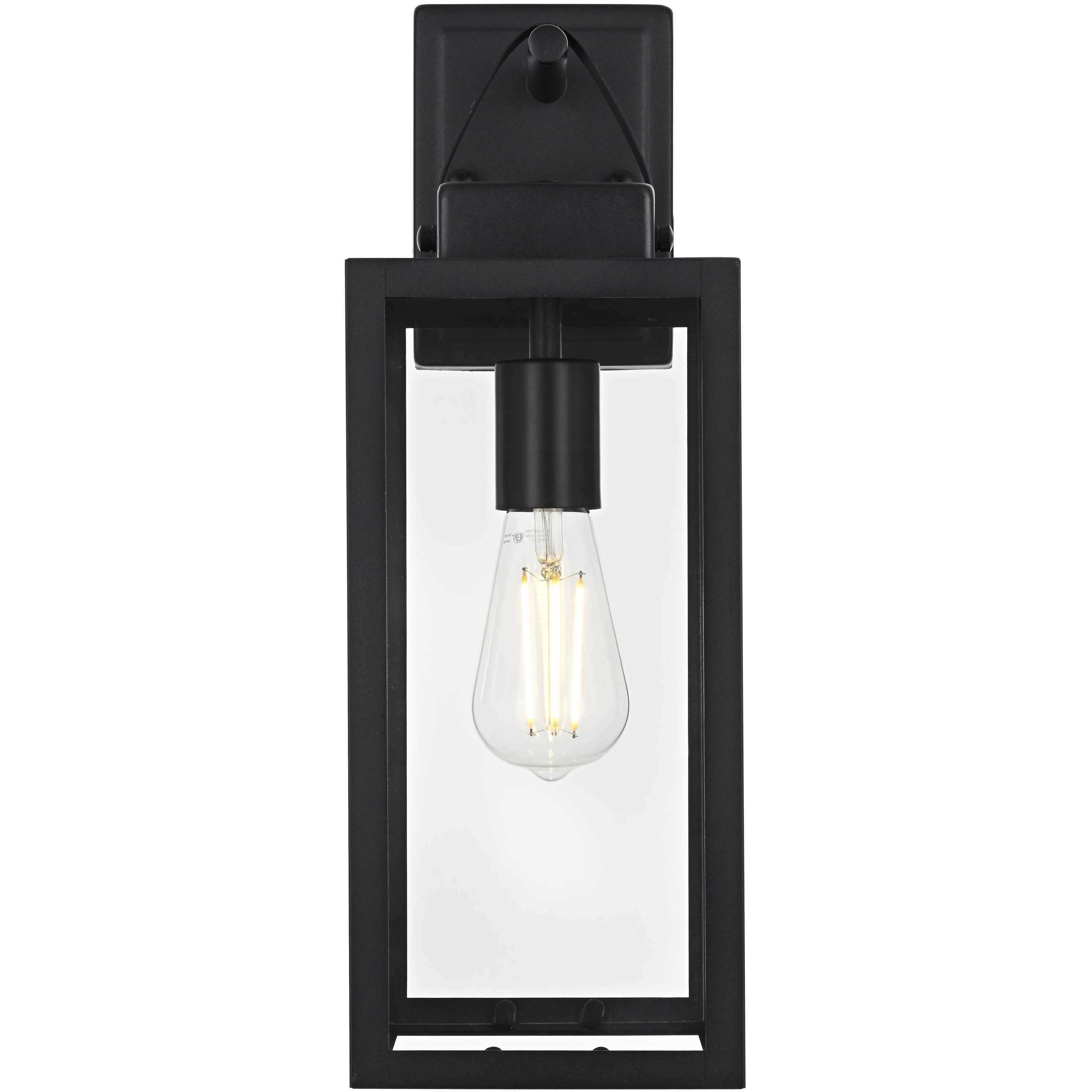 Hilton 1 Light 17.5 inch Black Outdoor Wall Sconce