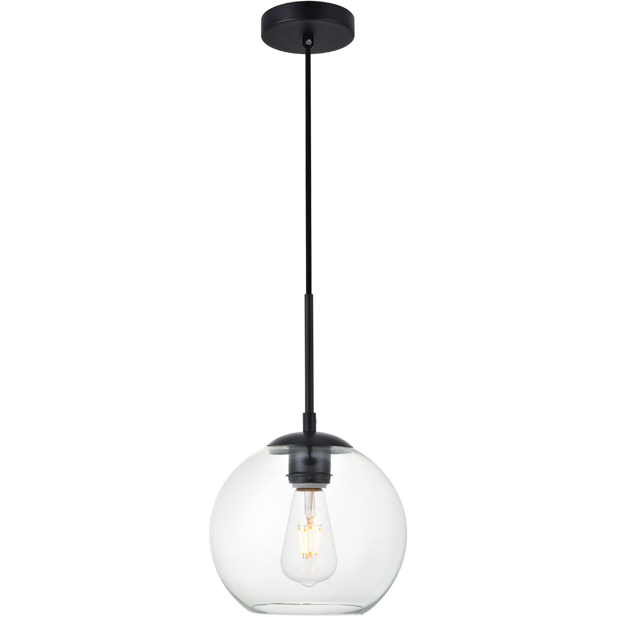 Huntington 1 Light 7.9 inch Black Pendant Ceiling Light