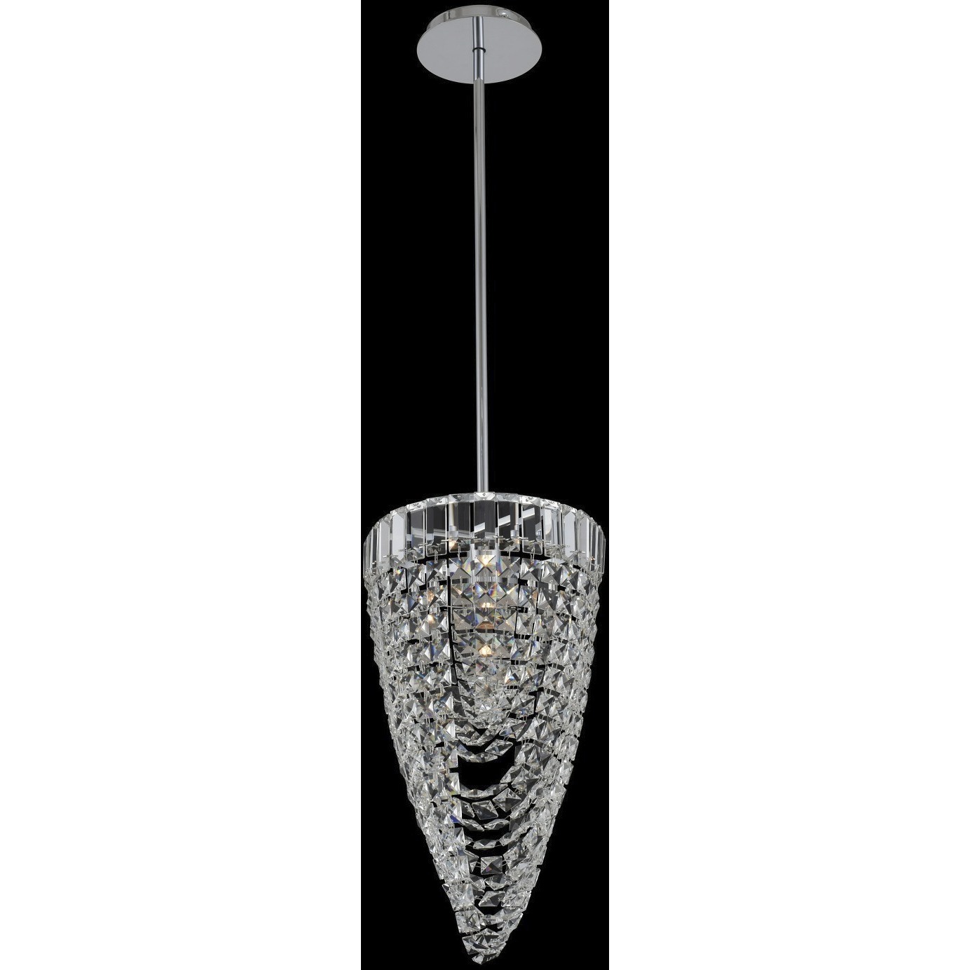 Mira 1 Light 10 inch Chrome Mini Pendant Ceiling Light