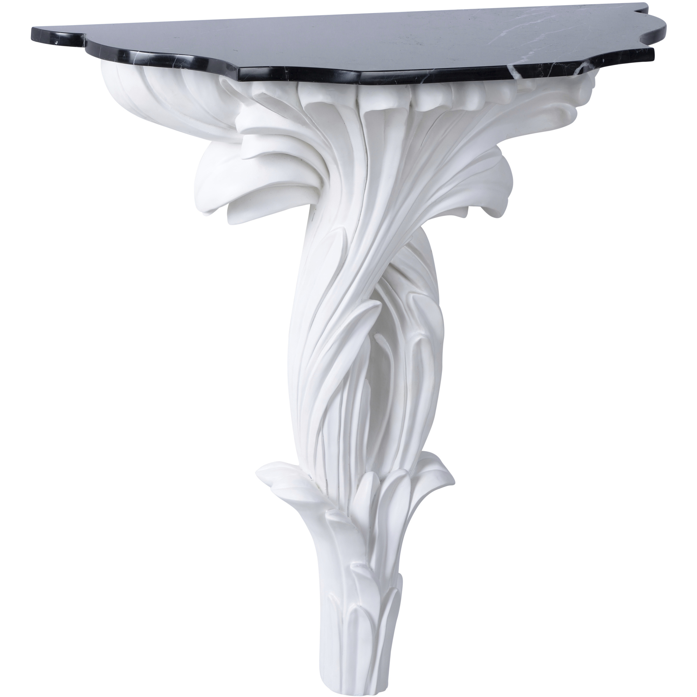 Roche 32.25 inch White/Cream and Black Console Table