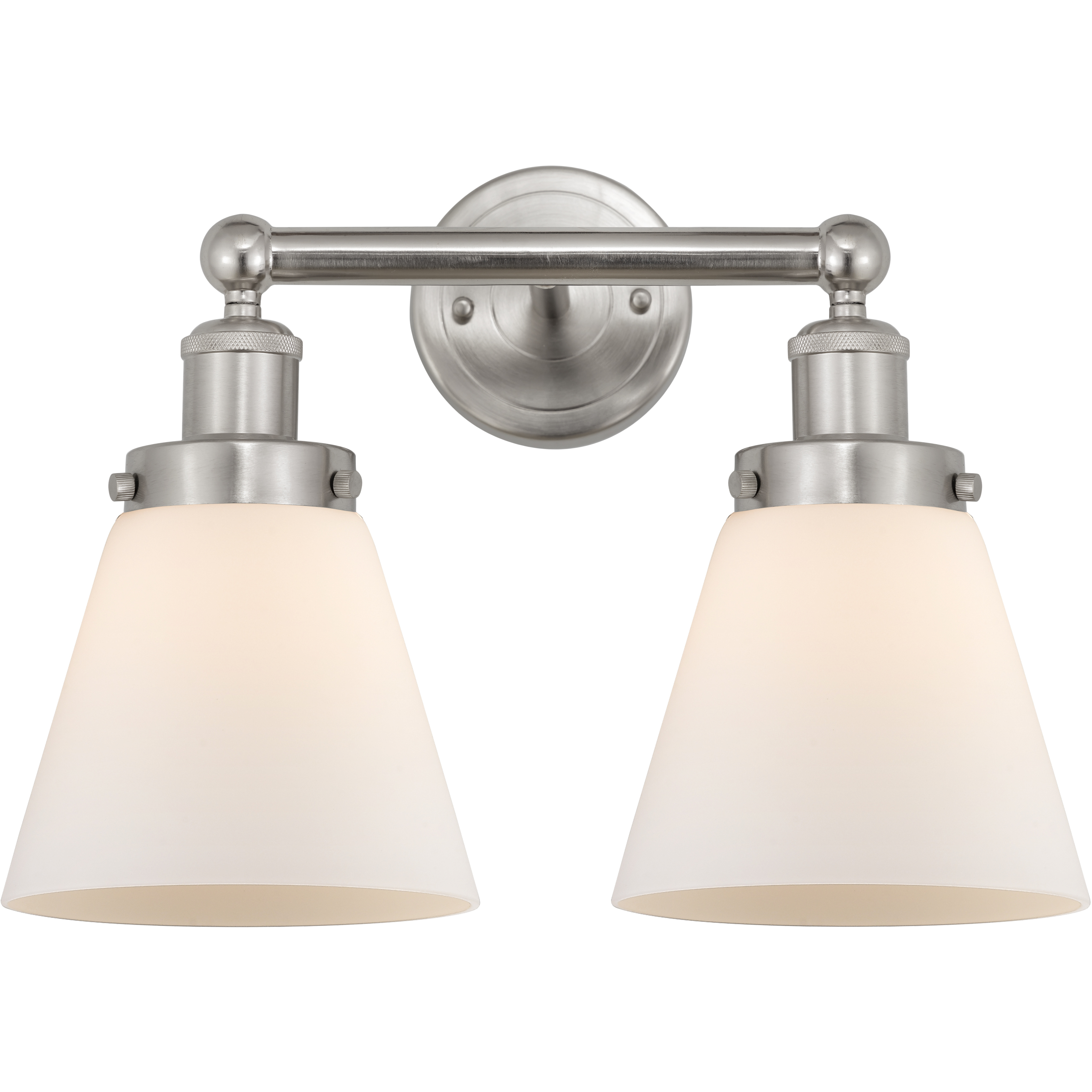 Cone 2 Light 15.5 inch Brushed Satin Nickel Bath Vanity Light Wall Light