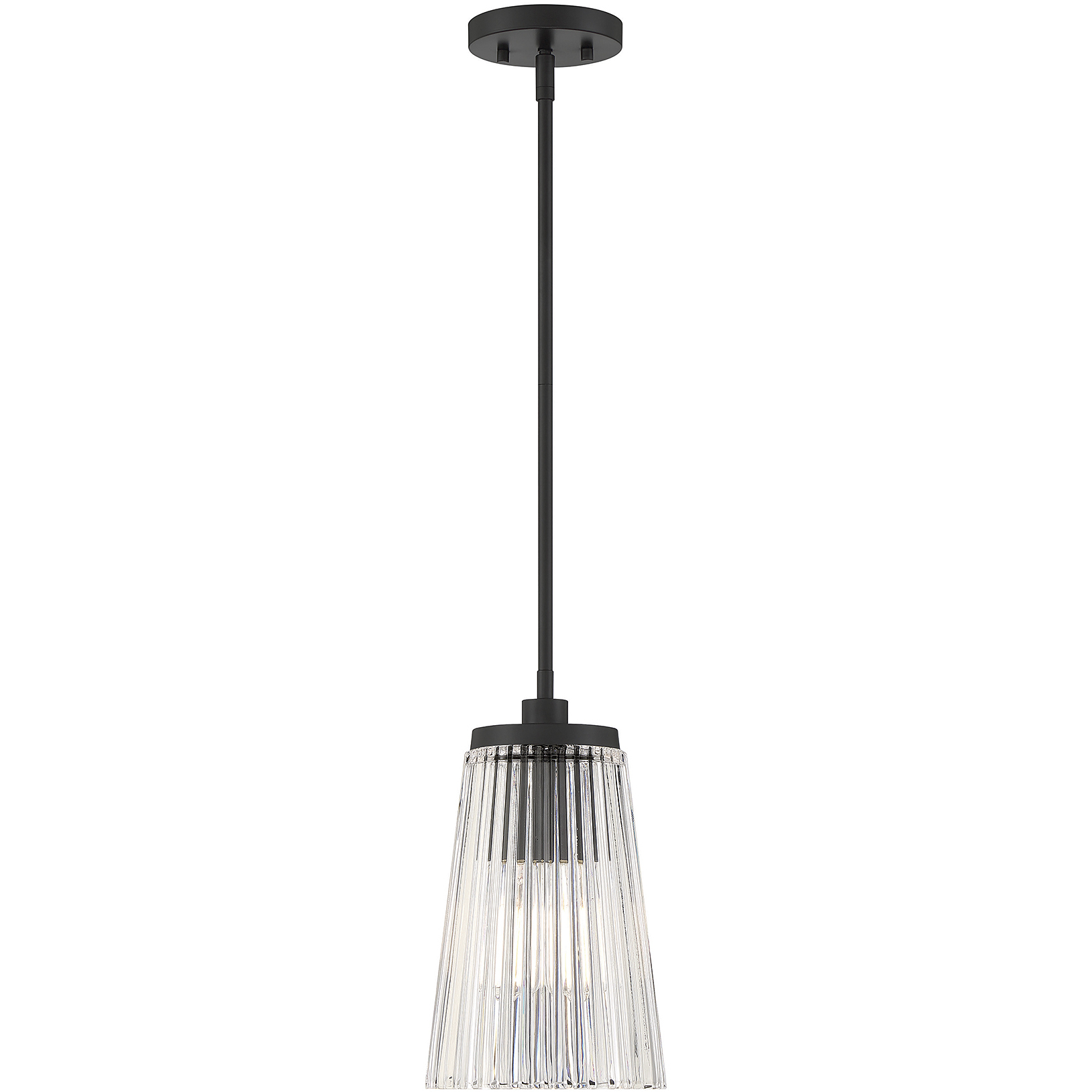 Chantilly 1 Light 8 inch Matte Black Pendant Ceiling Light, Essentials