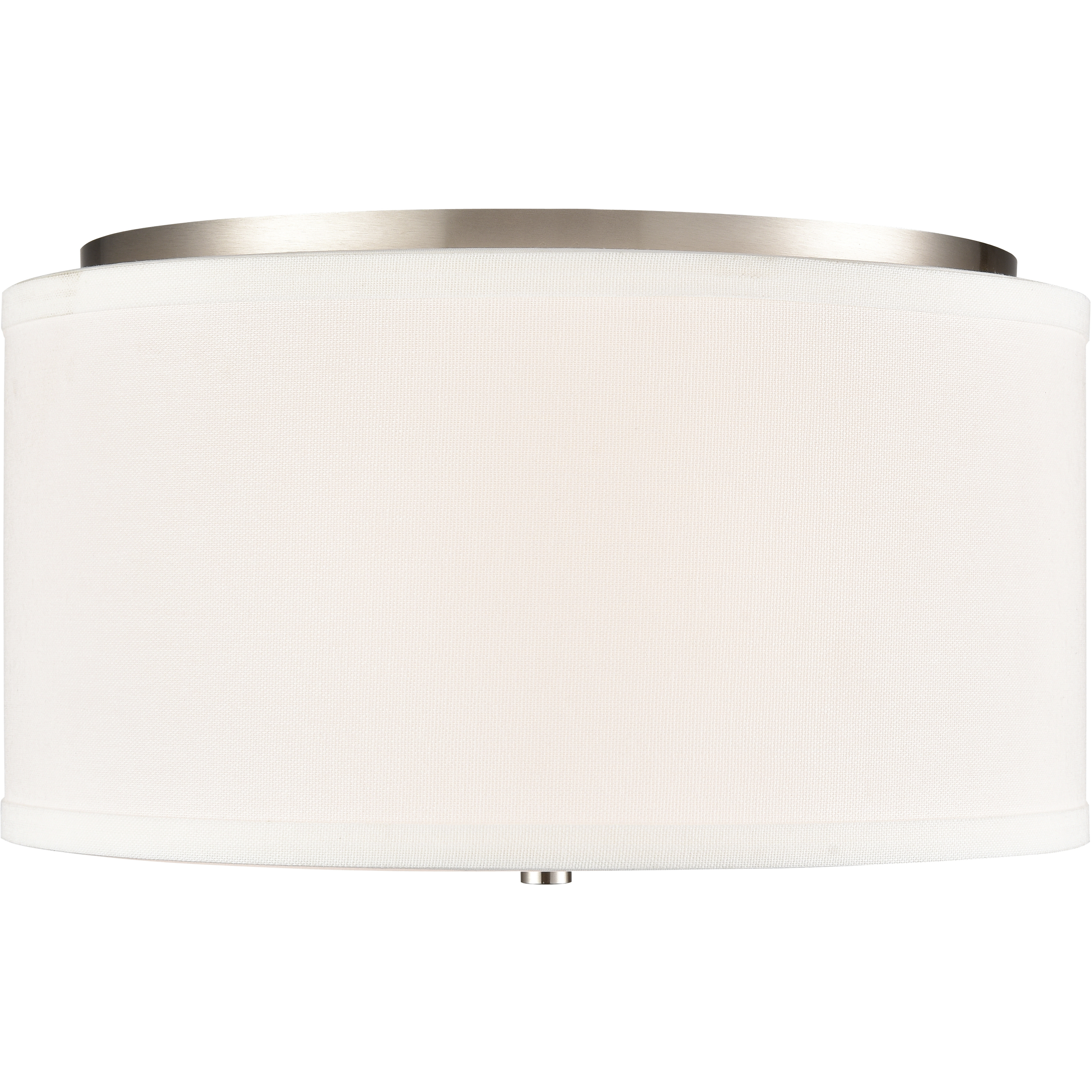 Guyten 2 Light 13 inch Brushed Nickel Flush Mount Ceiling Light