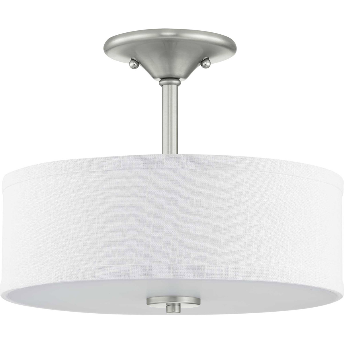 Briscoe 2 Light 13 inch Brushed Nickel Semi-Flush Mount Ceiling Light