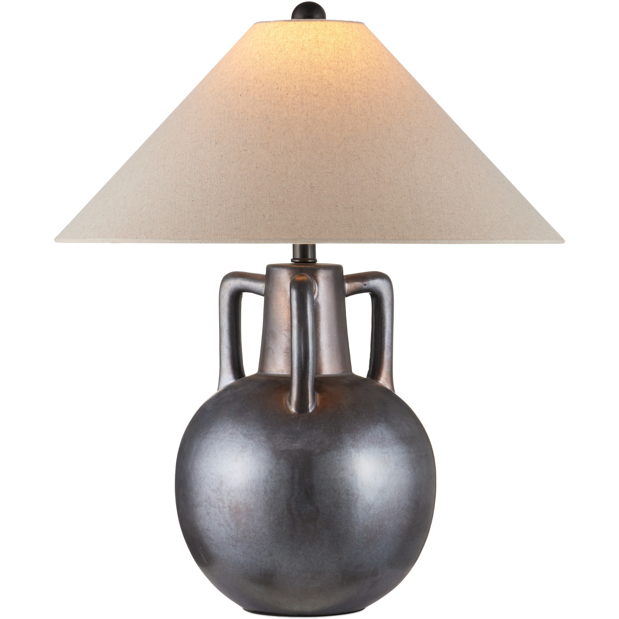Autry 25.5 inch 100 watt Iridescent Gray Table Lamp Portable Light