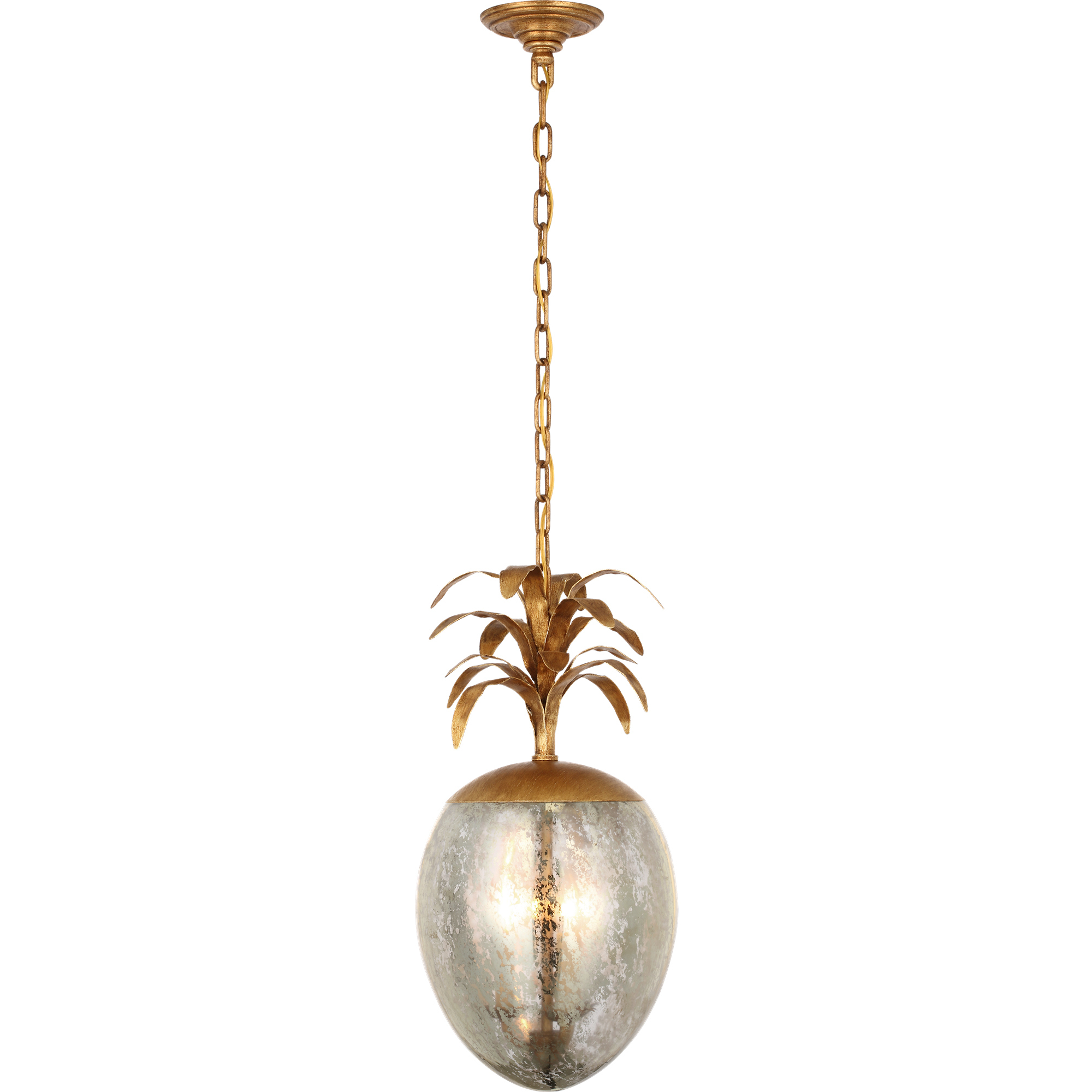 Chapman & Myers Gramercy LED 11.5 inch Gilded Iron Pendant Ceiling Light, Medium